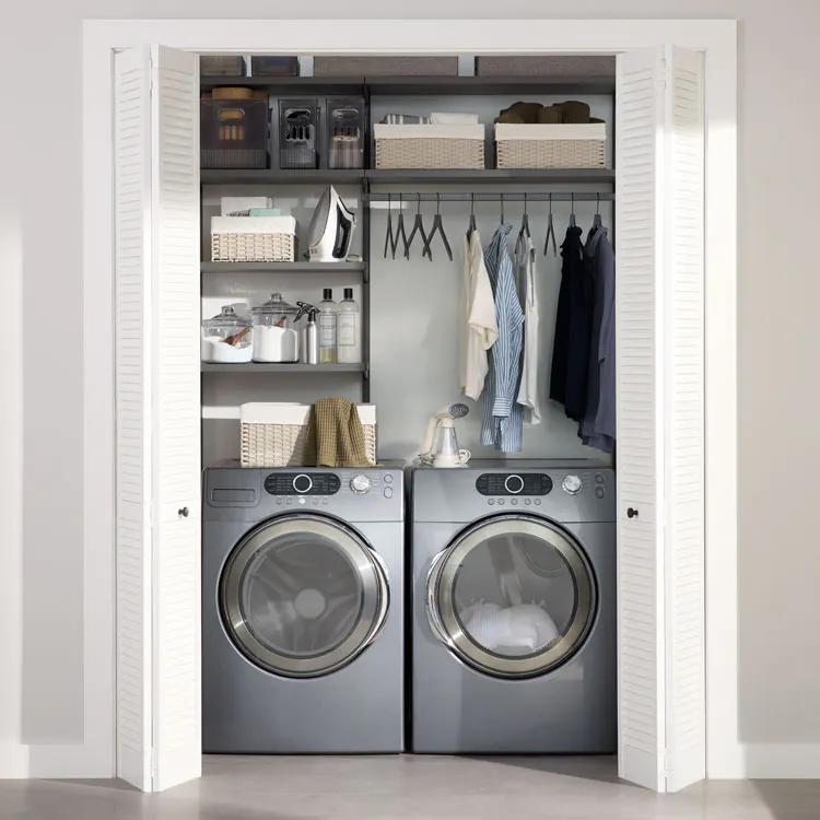 Elfa custom closet and laundry space