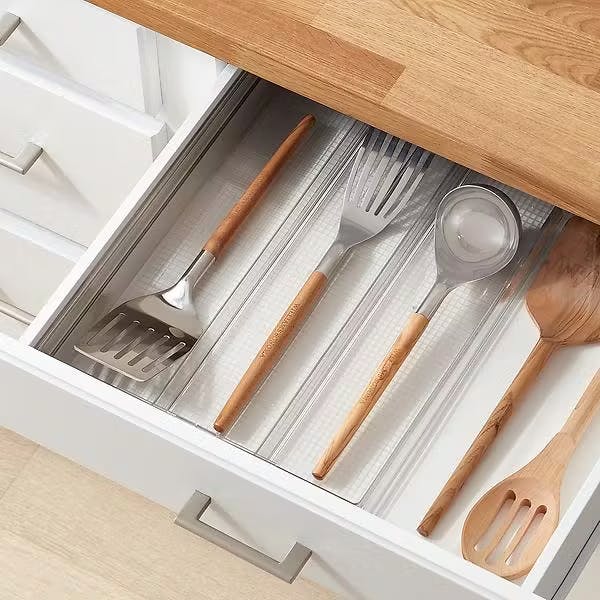 In Drawer Knife Mat Kitchen Silverware Storage Utensil Holder Home Bin Organizer