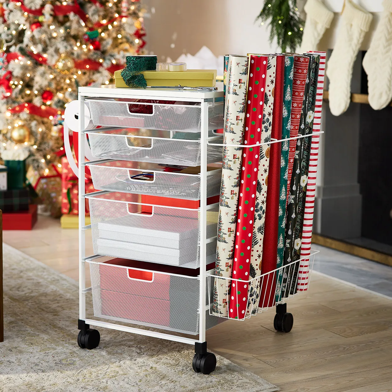 Elfa Gift Wrap Cart