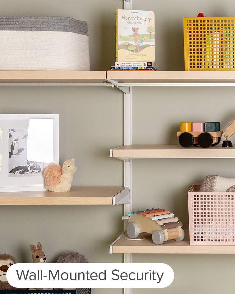 A complete, reconfigurable system for clothes, toys and changing supplies. - tile4