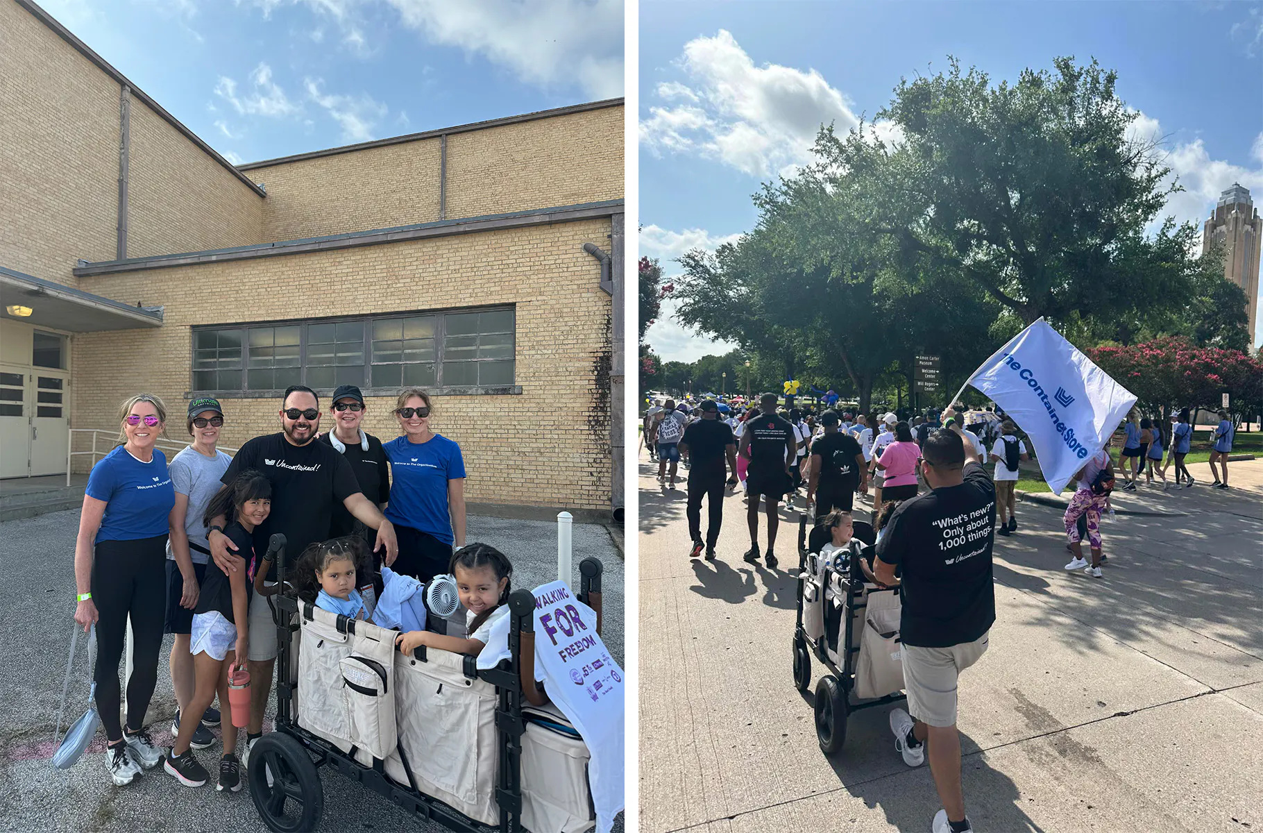 The Container Store employees attending the Fort Worth Walk for Freedom