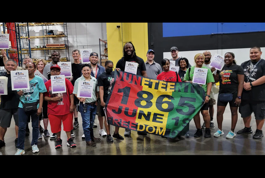 The Container Store employees at our Coppell Distribution Center celebrating Juneteenth 2025