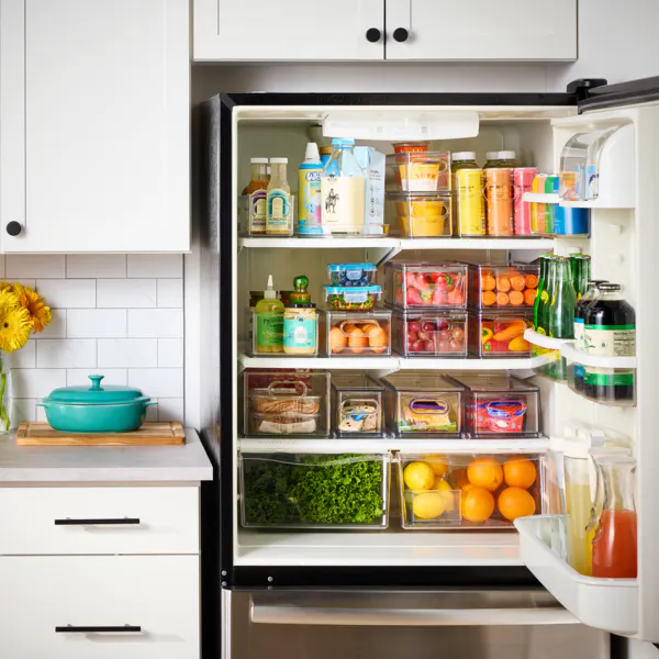 the home edit refrigerator storage