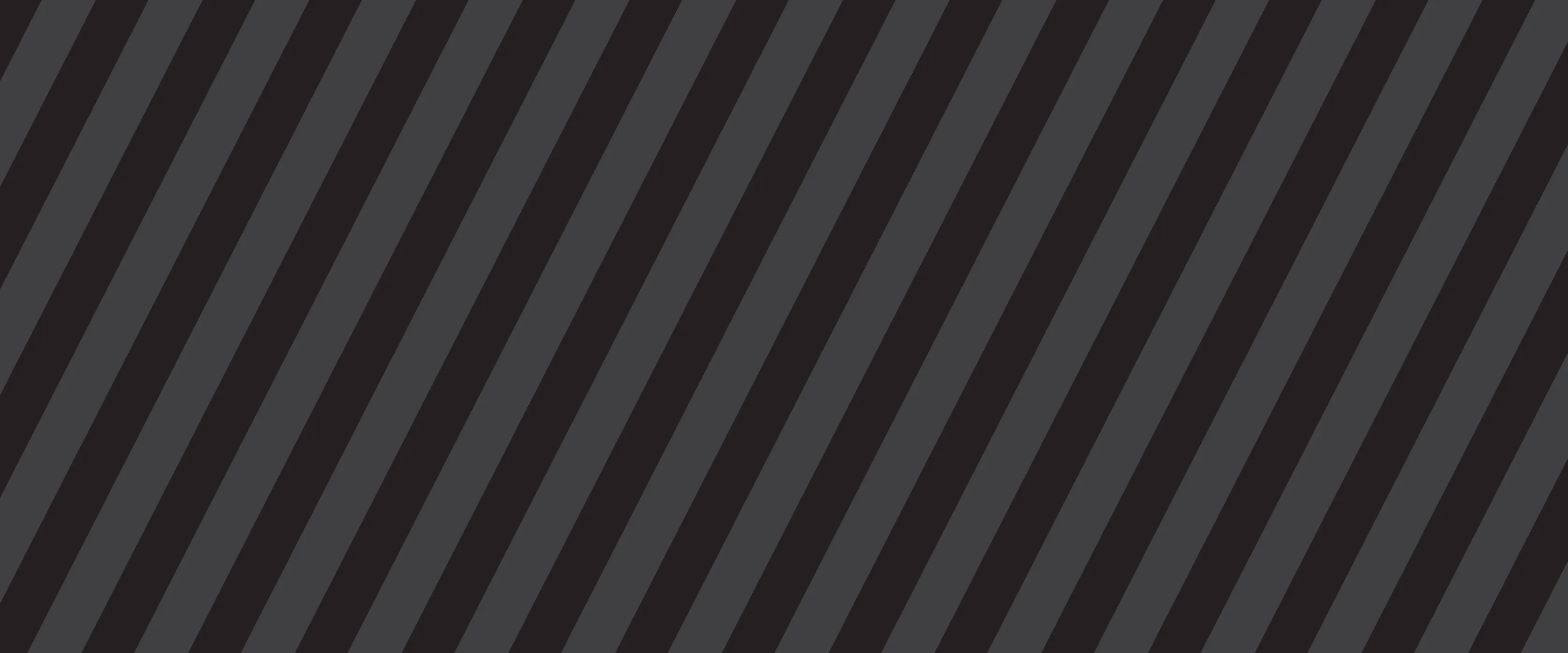 Black and gray diagonally striped background.