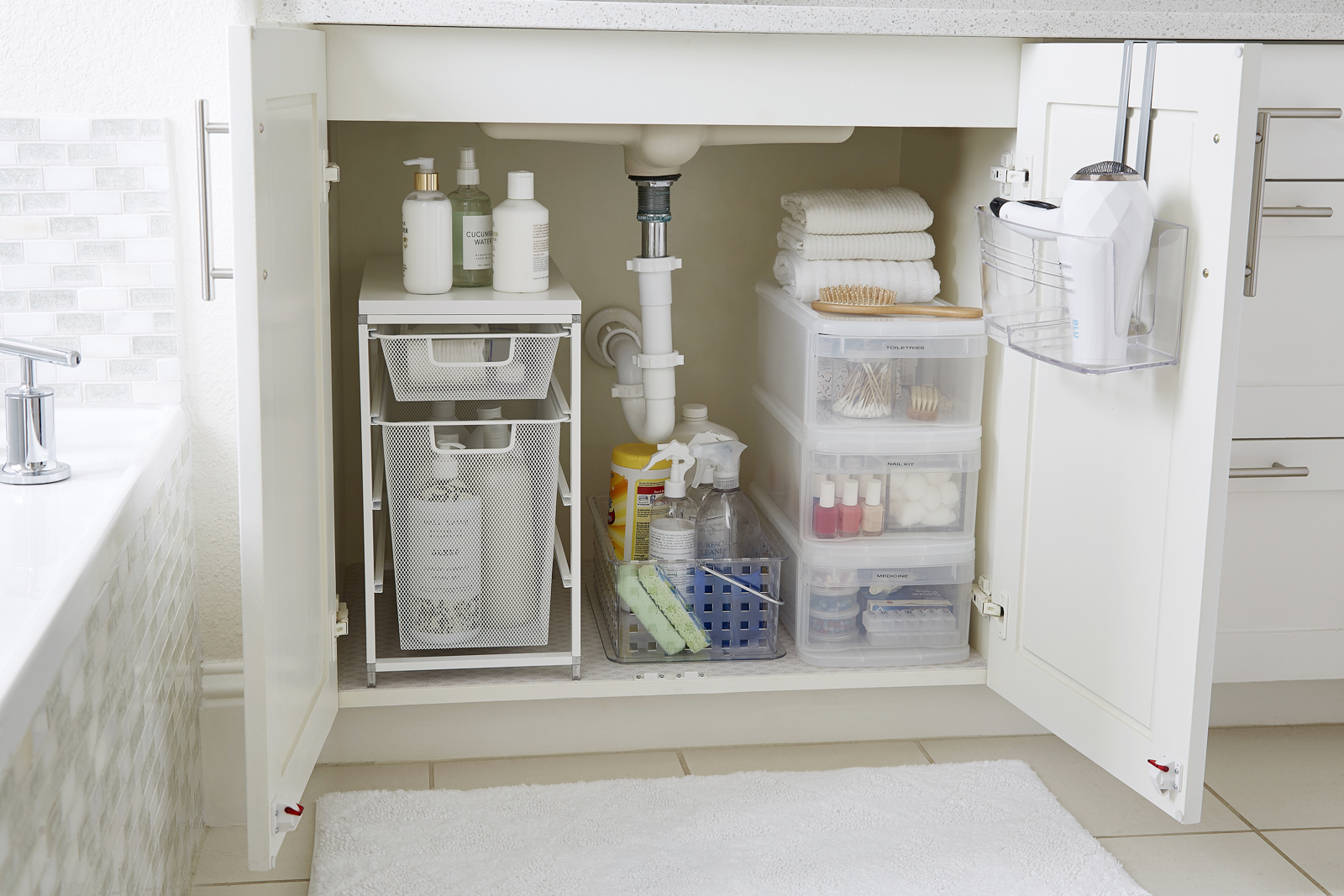 How To Organize Your Under Bath Sink Cabinet
