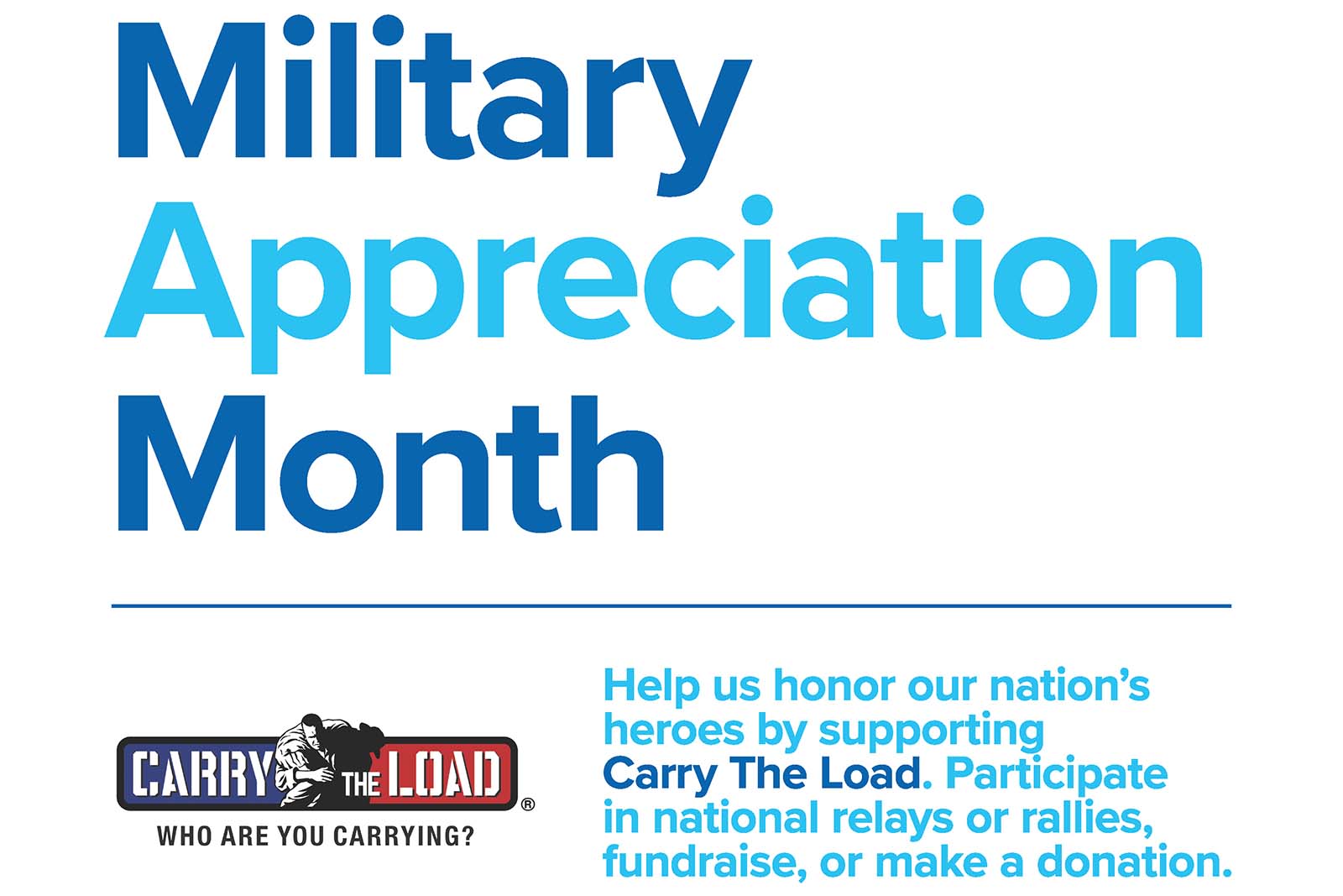 Observing National Military Appreciation Month & Memorial Day ...