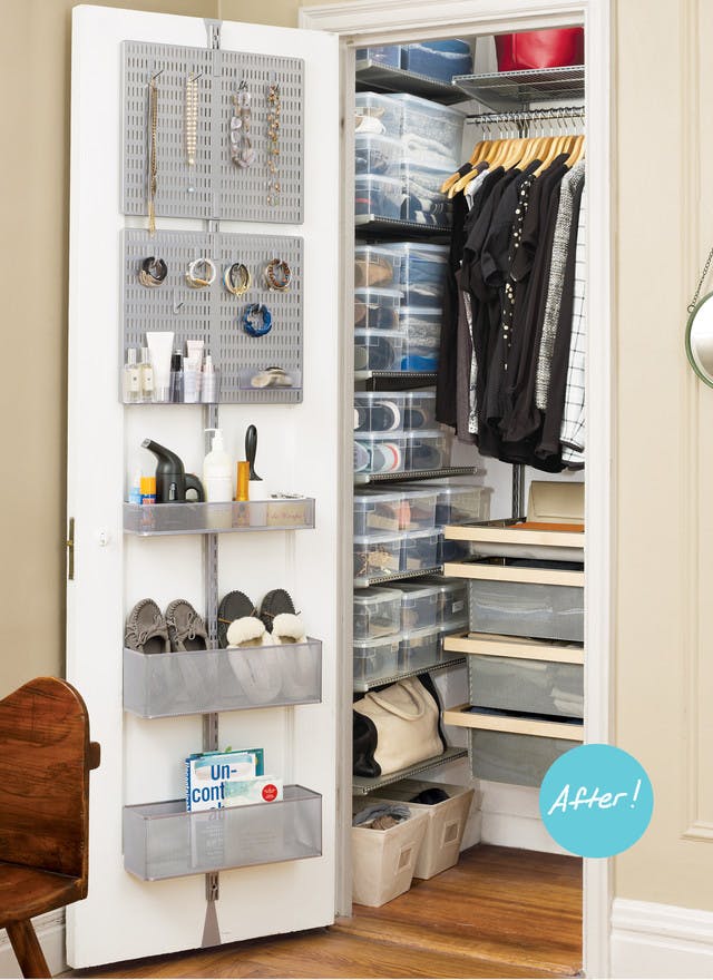 Closet Organizers A Mini Master Entry Closet Are Uncluttered In A New York Minute Container Stories