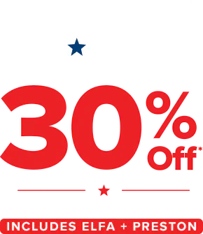 Memorial Day Sale - 30 Percent Off* - Storewide and Sitewide - Includes Elfa and Preston