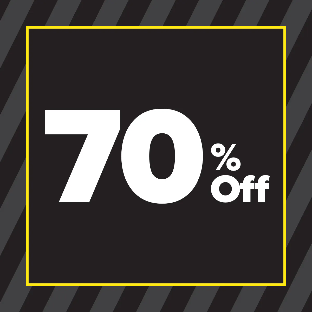 70% off Clearing Sale