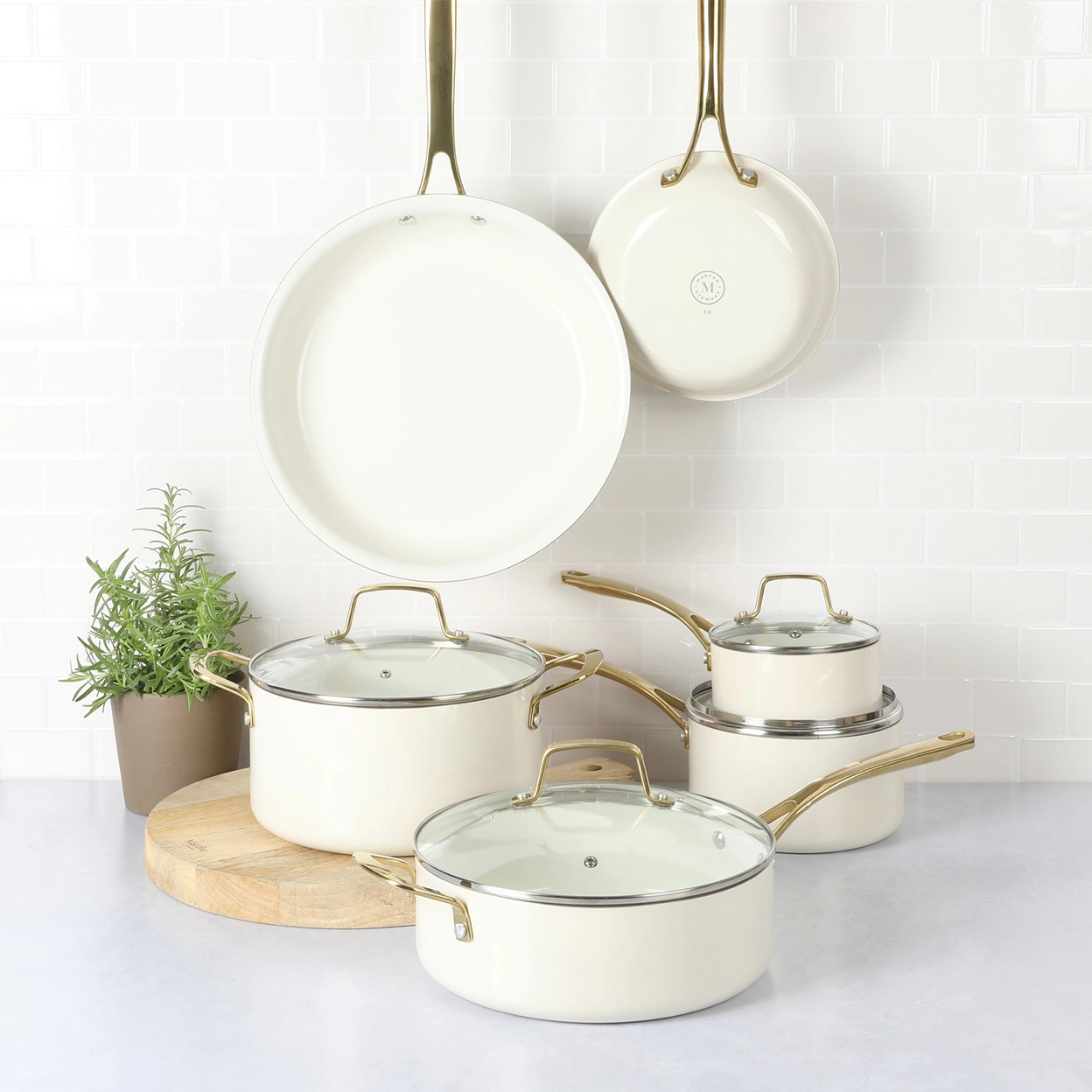 Martha Stewart Lockton Ceramic Cookware Set