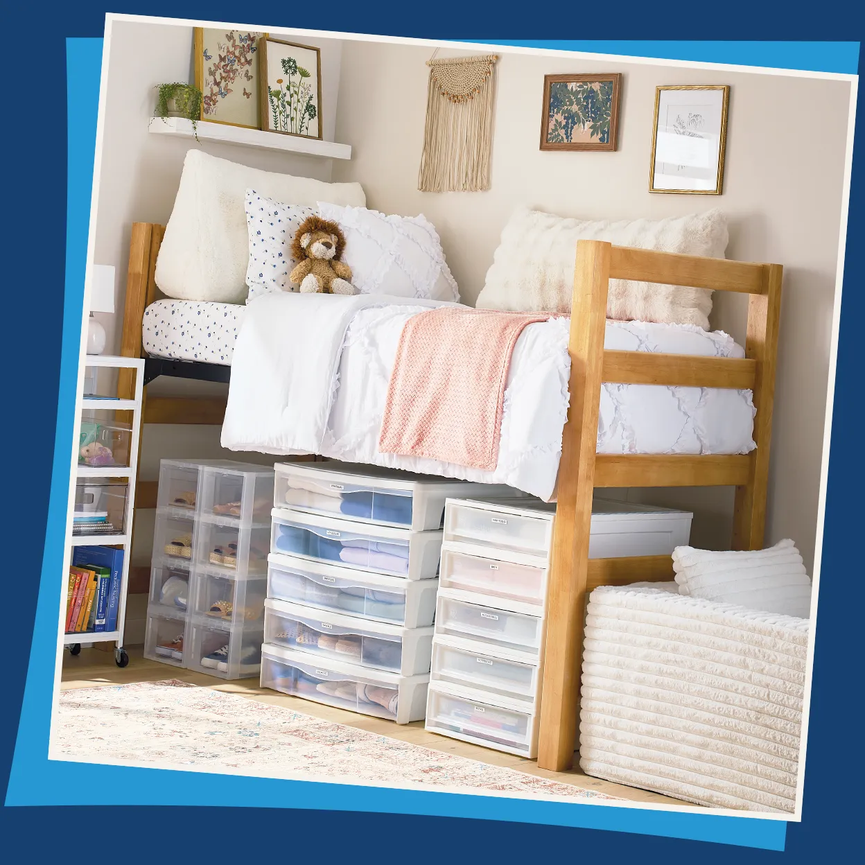 College dorm bedroom