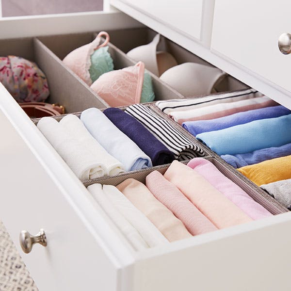 How To Fold Clothes For Organized Dresser Drawers The Container