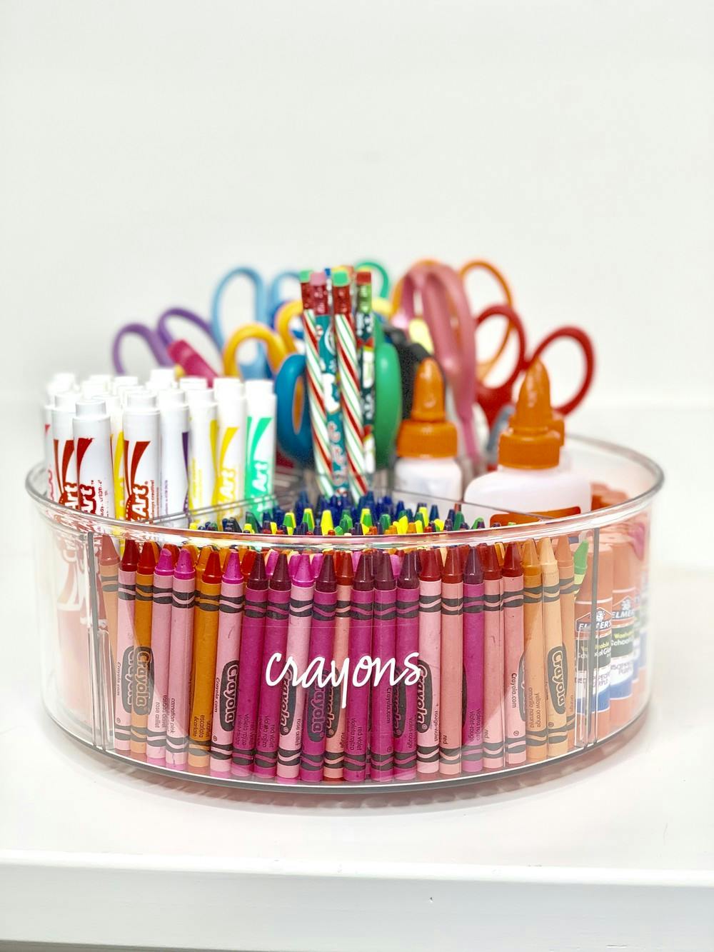 A Crayon Organizer Block for Neat Freaks