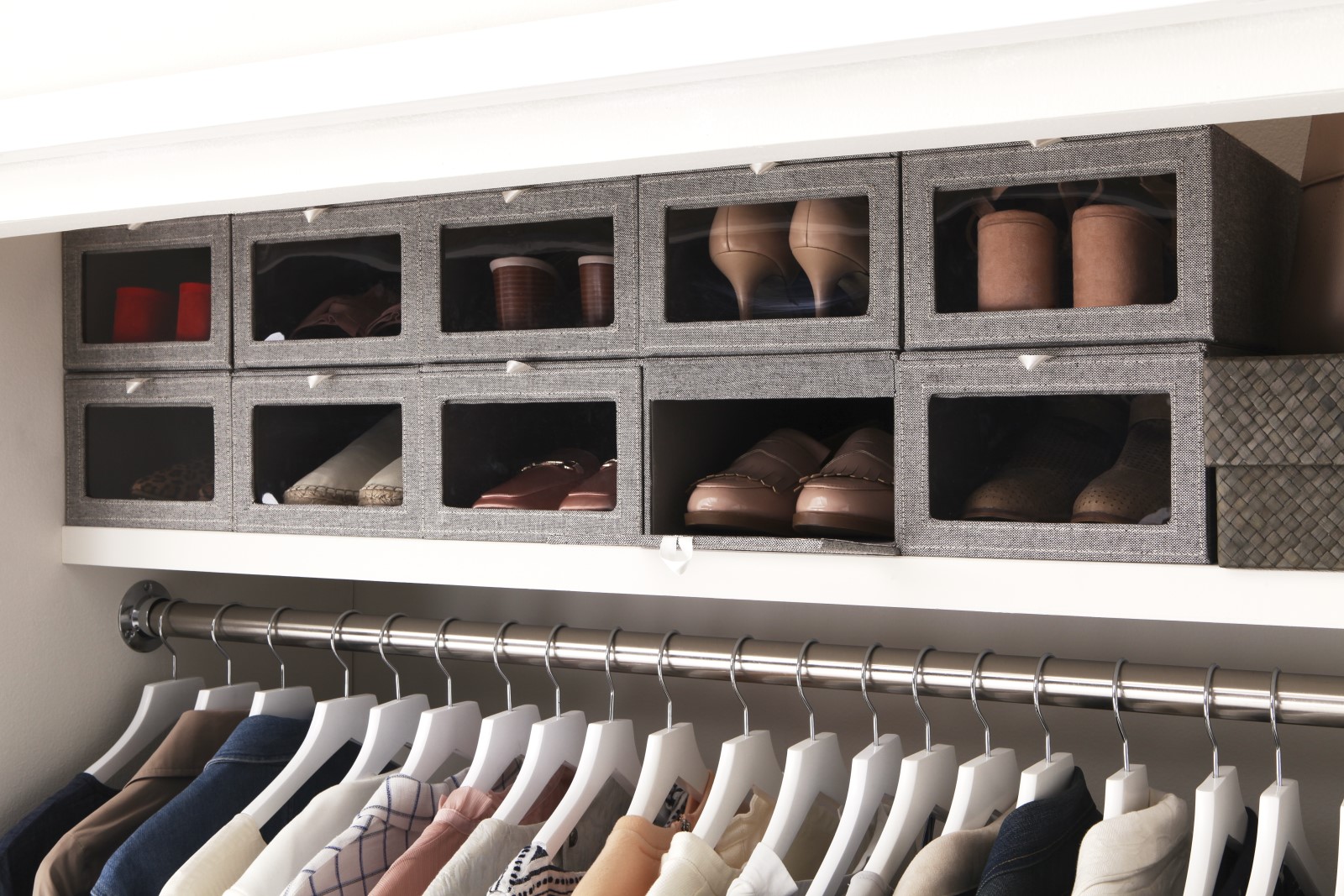 upper closet storage