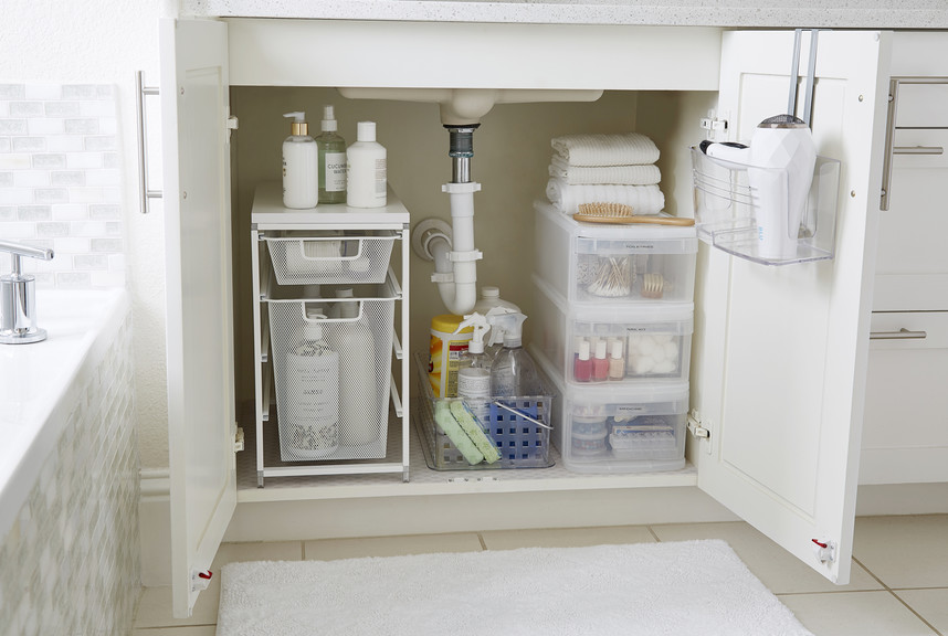 Organize Your Bathroom Sink Area Like A Professional Container Stories - Bathroom Sink Cabinet Insert