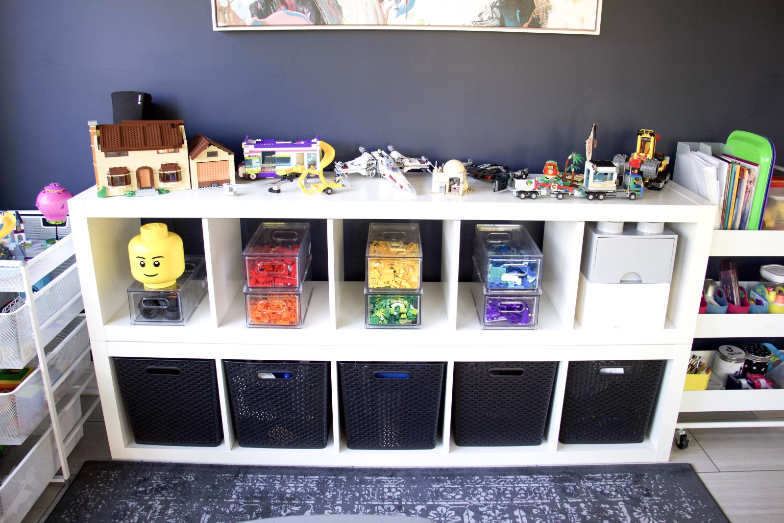 Container store on sale lego storage