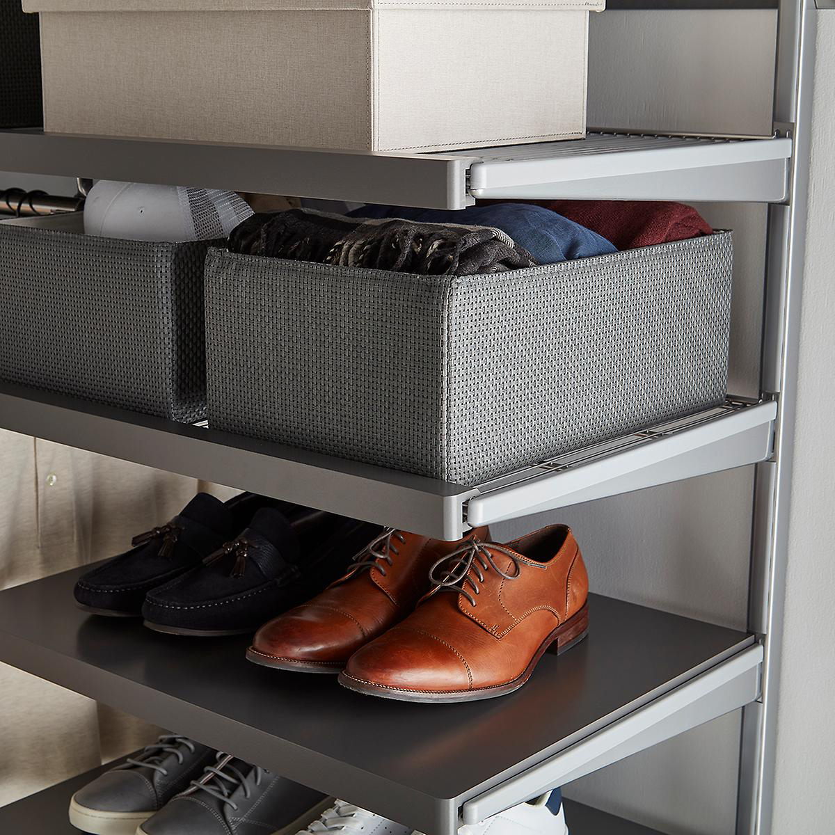 Grey Kiva Storage Bins