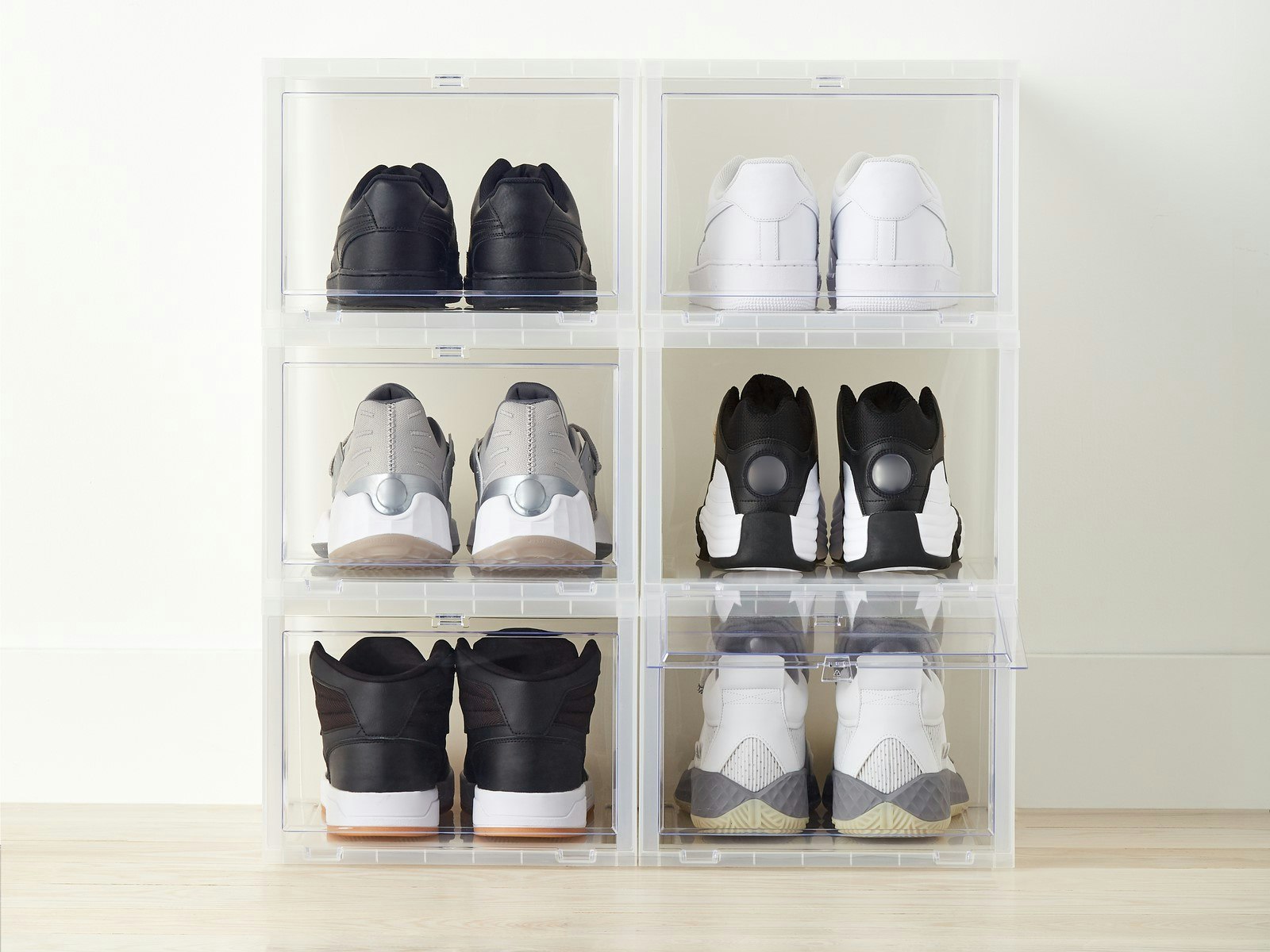 OUR DROPFRONT SHOE BOXESNOW IN XL! Container Stories