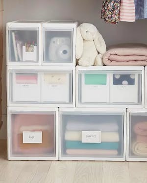 Terra Recycled Plastic Drawer Organizer Ecru White, 3 x 9 x 2 H | The Container Store