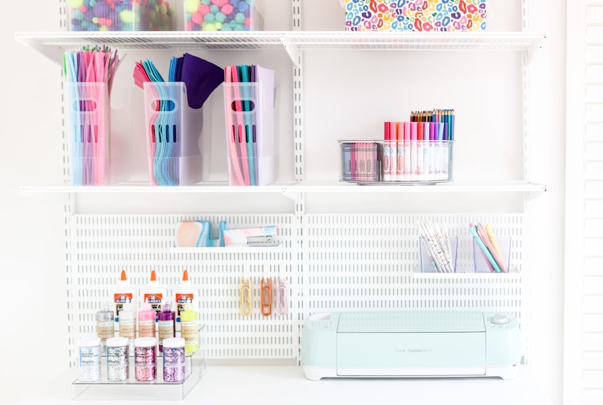 Simple Gift Wrap Storage Stations