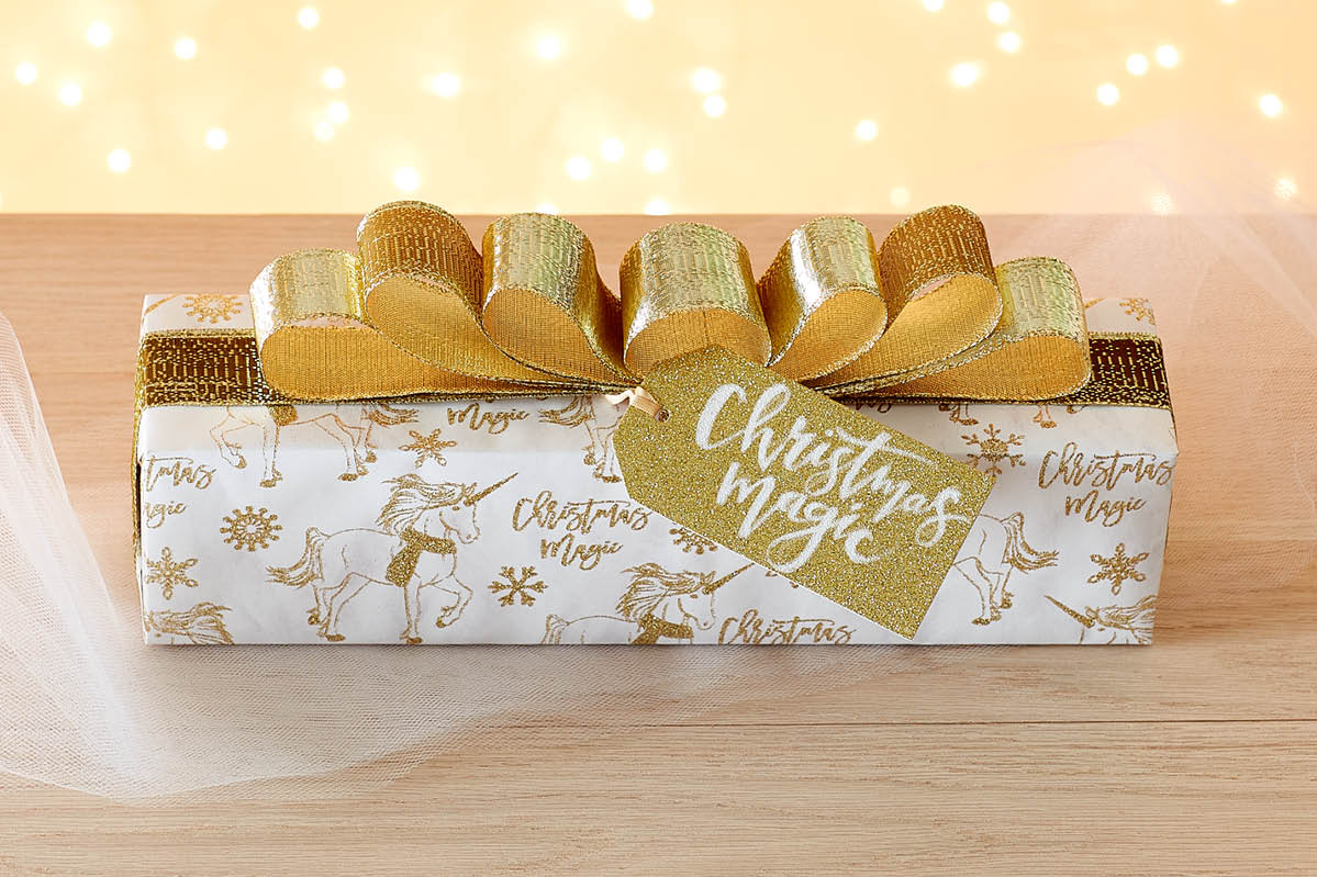 Gold Gift Pouches Present Wrapping Christmas Gift Box 16cm x 11cm x 4 