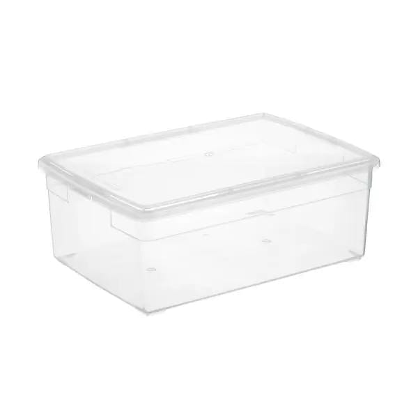 Sorbus 8 Pack Medium Clear Plastic Storage Bins With Lids And