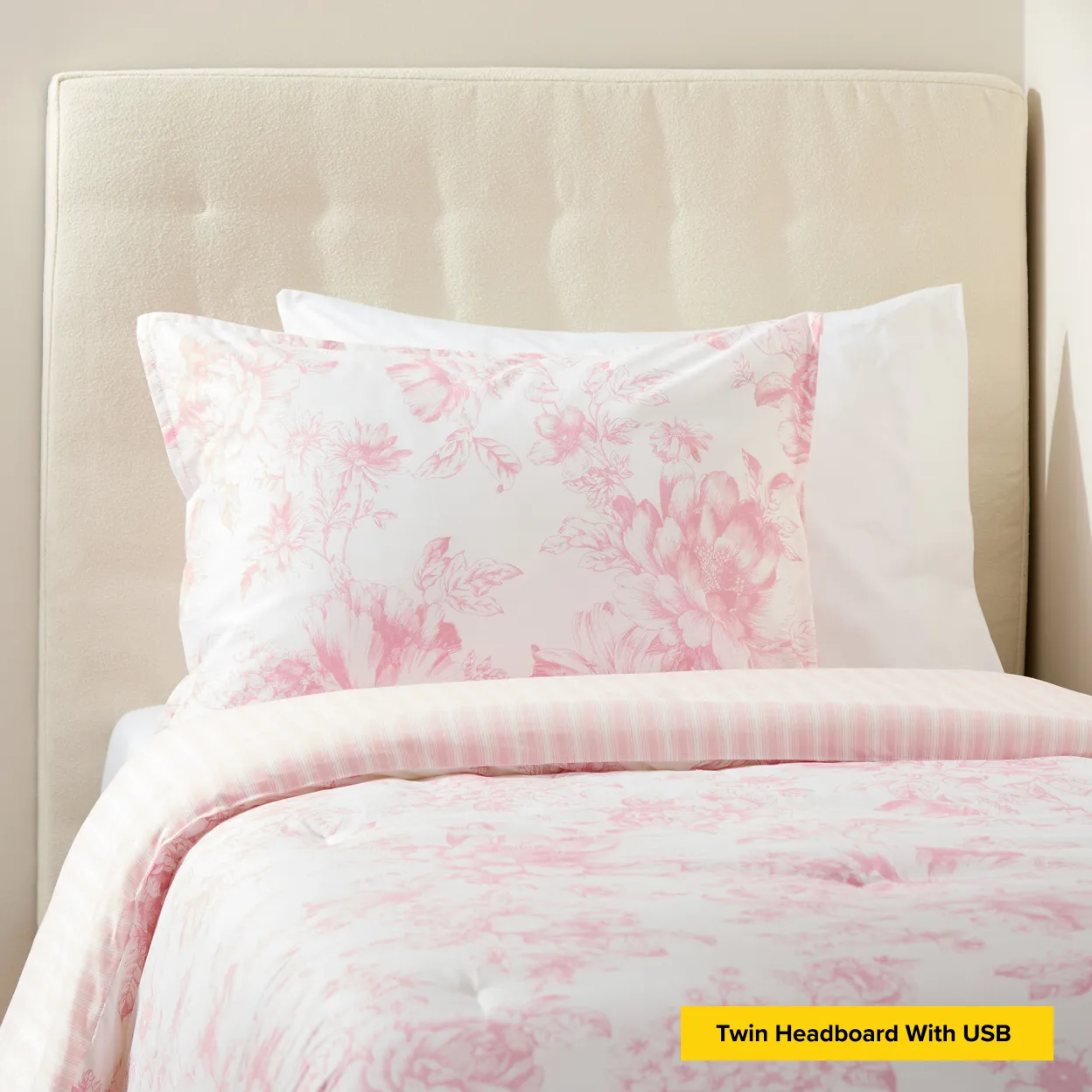 Twin Headboard With USB