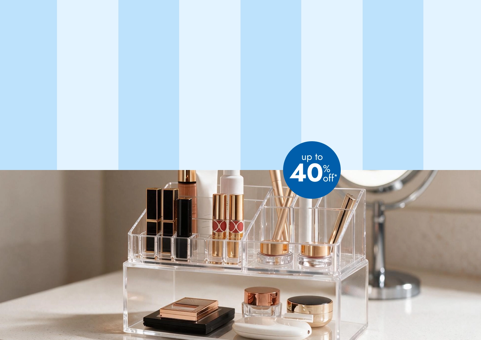 up to 40 percent off*