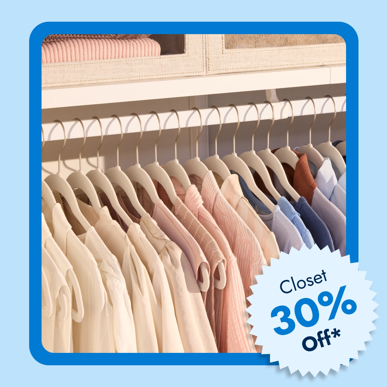 Closet 30 Percent Off* Slim Velvet Hangers