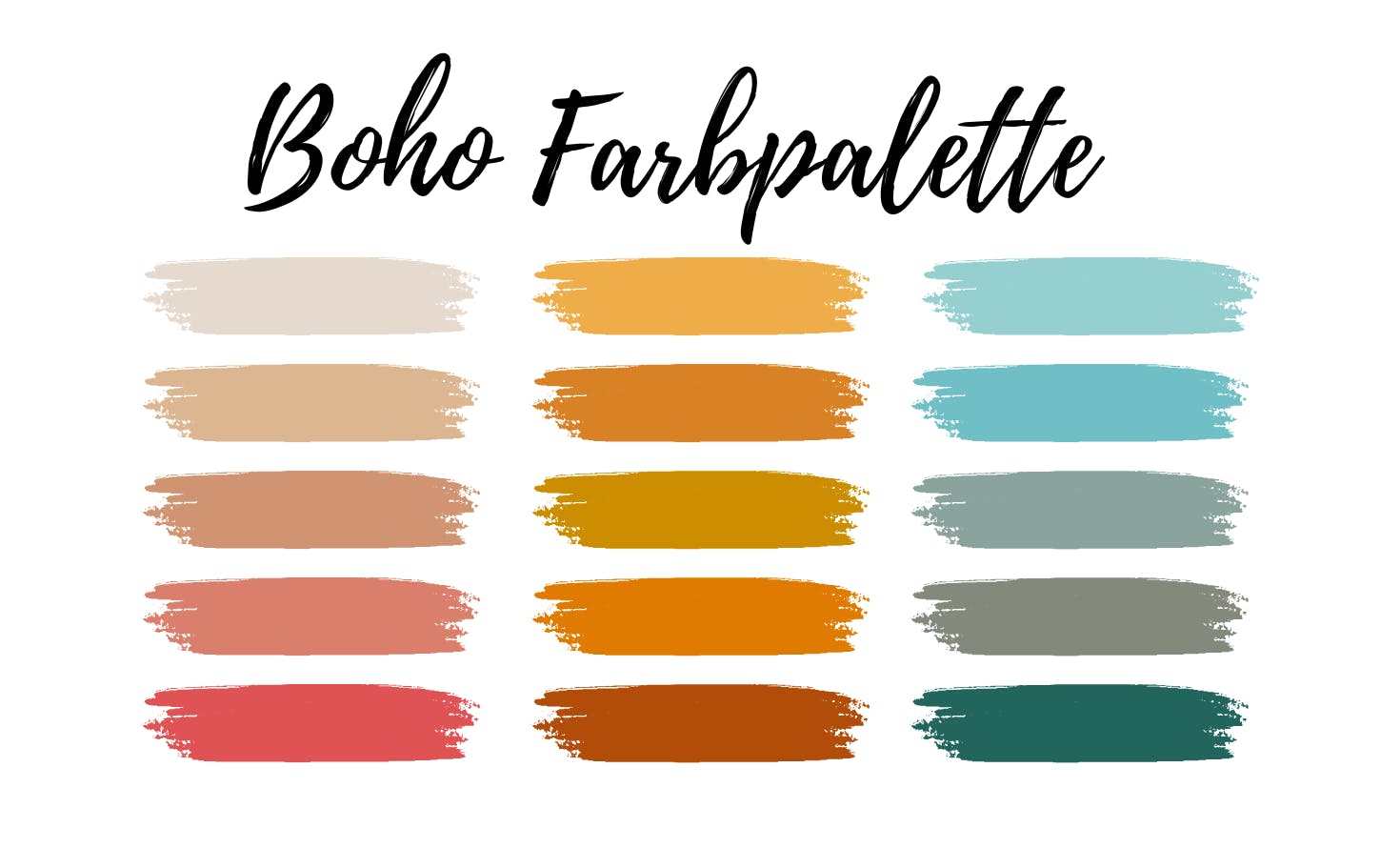 Boho Farbpalette