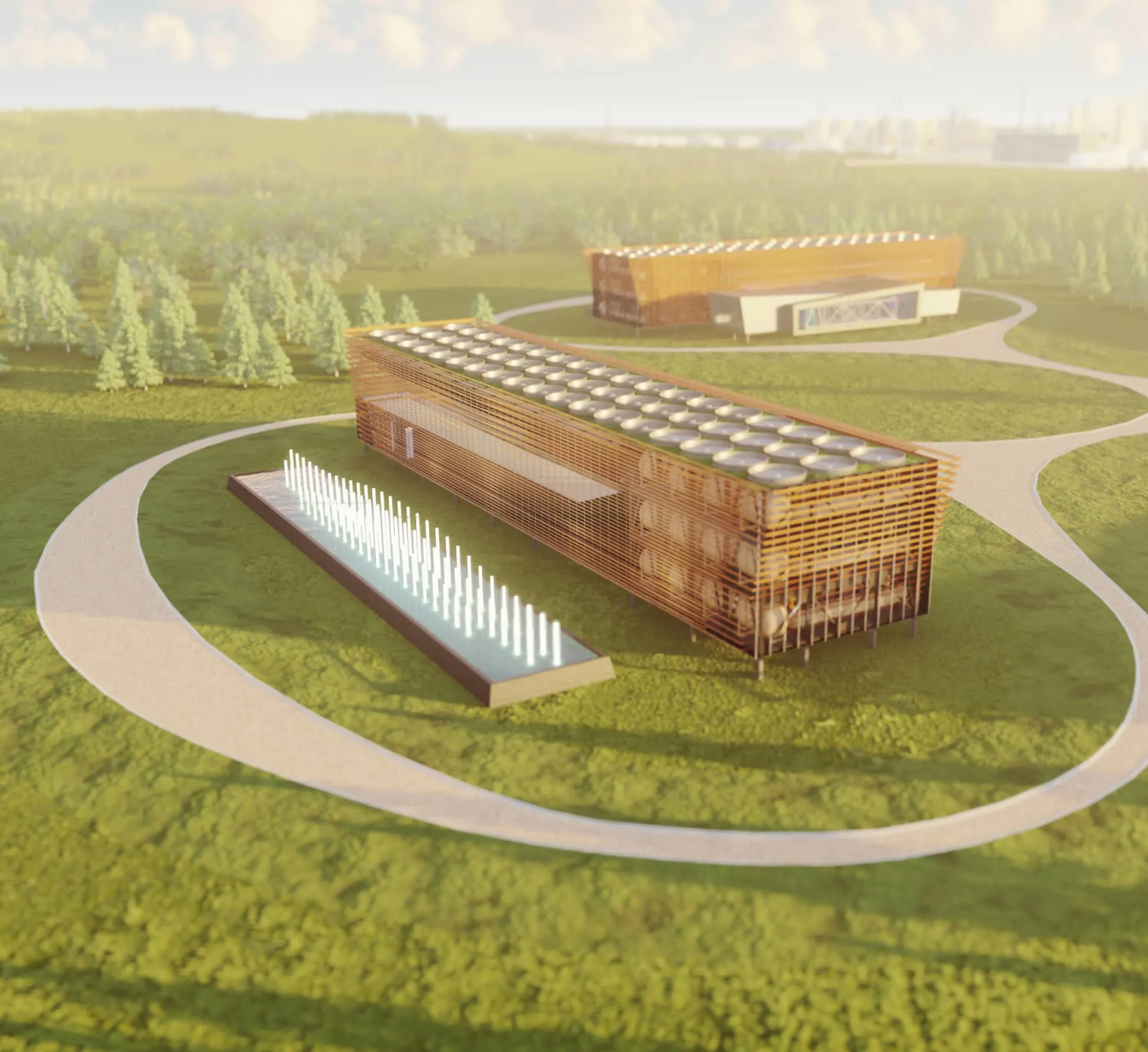 Rendering of Last Energy's full-service delivery model