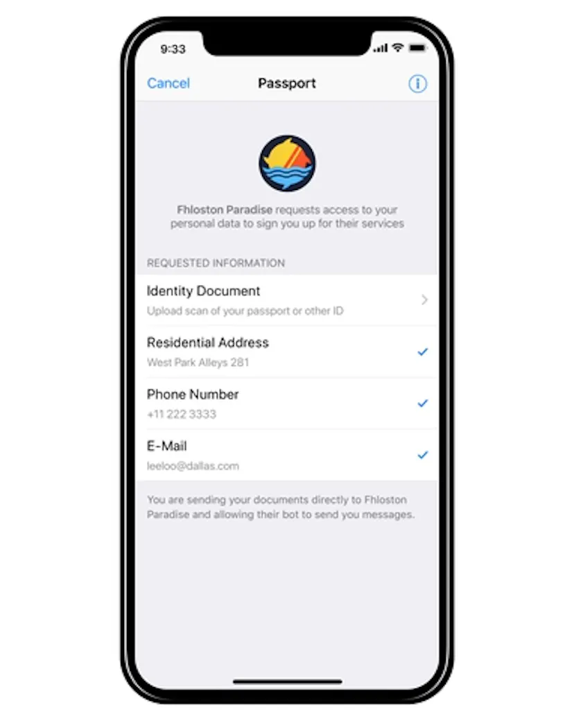 Telegram Passport