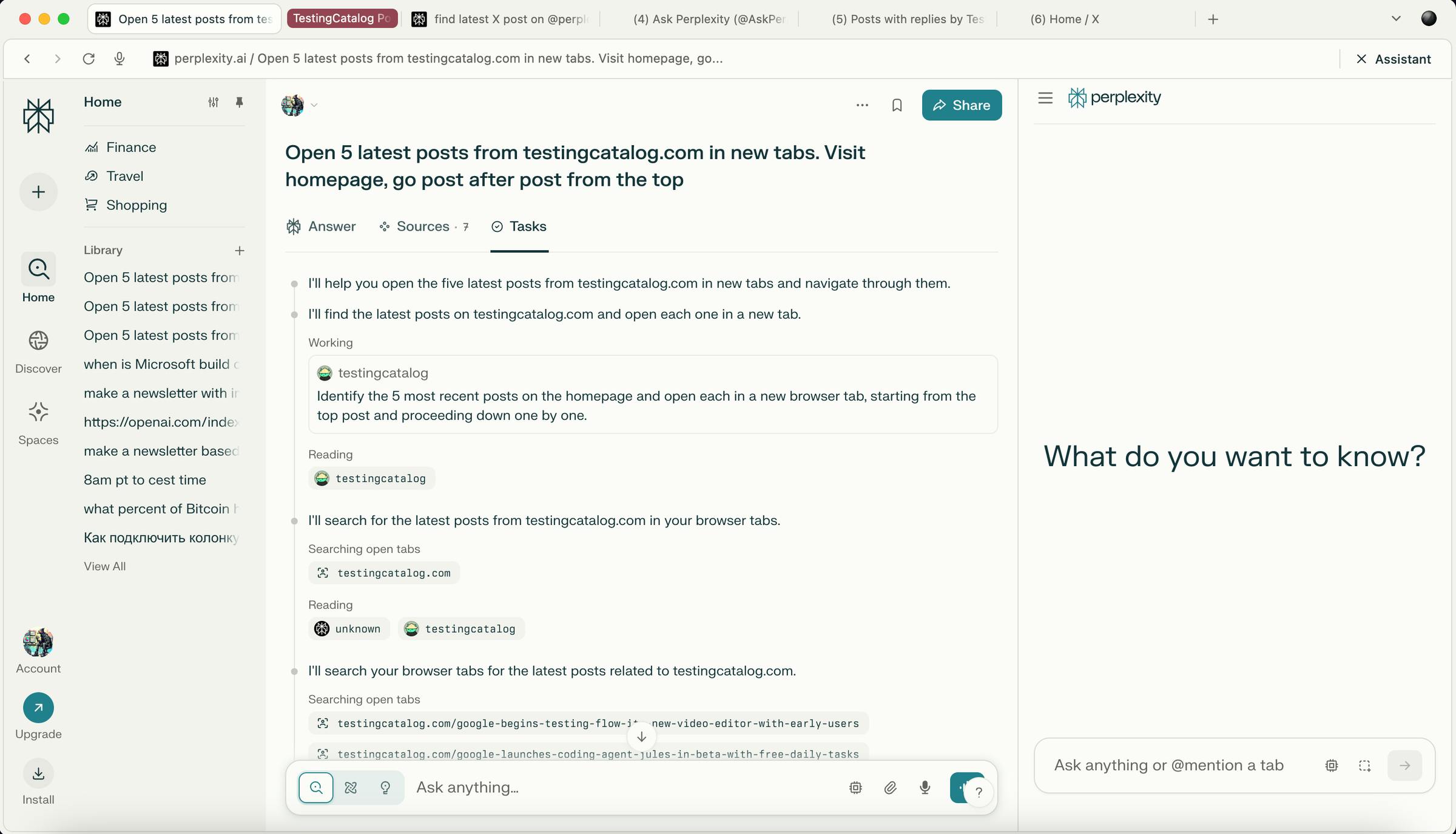 Perplexity's new agentic browser called Comet