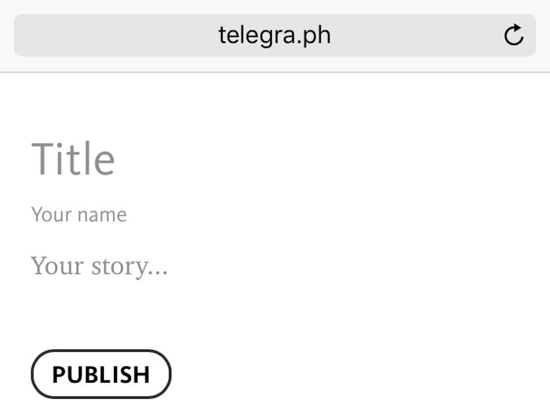 Telegram’s anonymous blogging platform, Telegraph