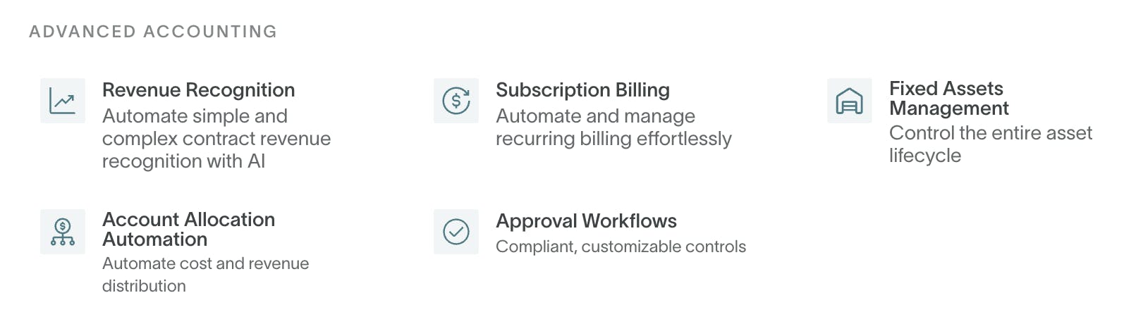 DualEntry descriptions of advanced accounting methods