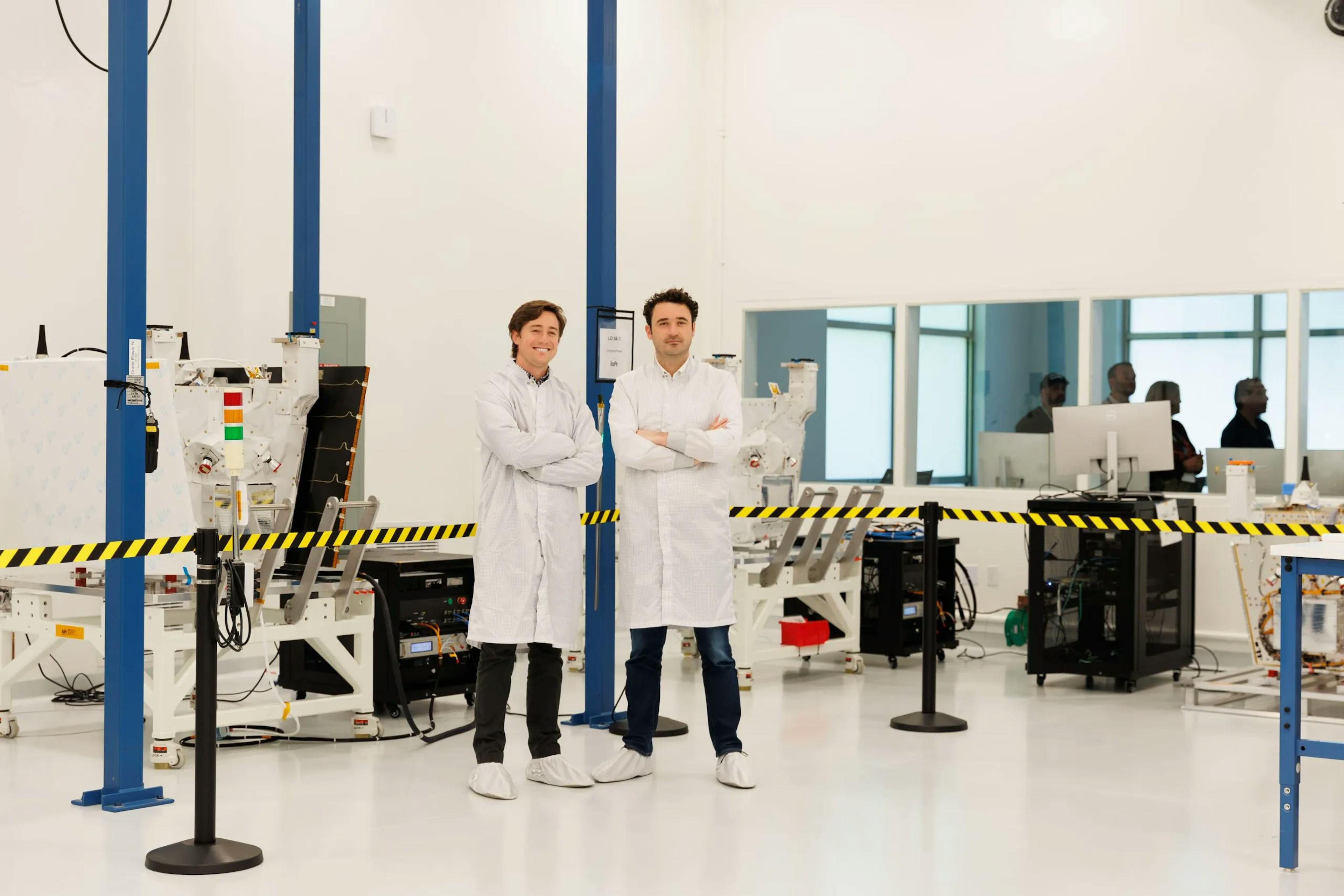 Loft Orbital co-founders Alex Greenberg (left) and Pierre-Damien Vaujour (right)