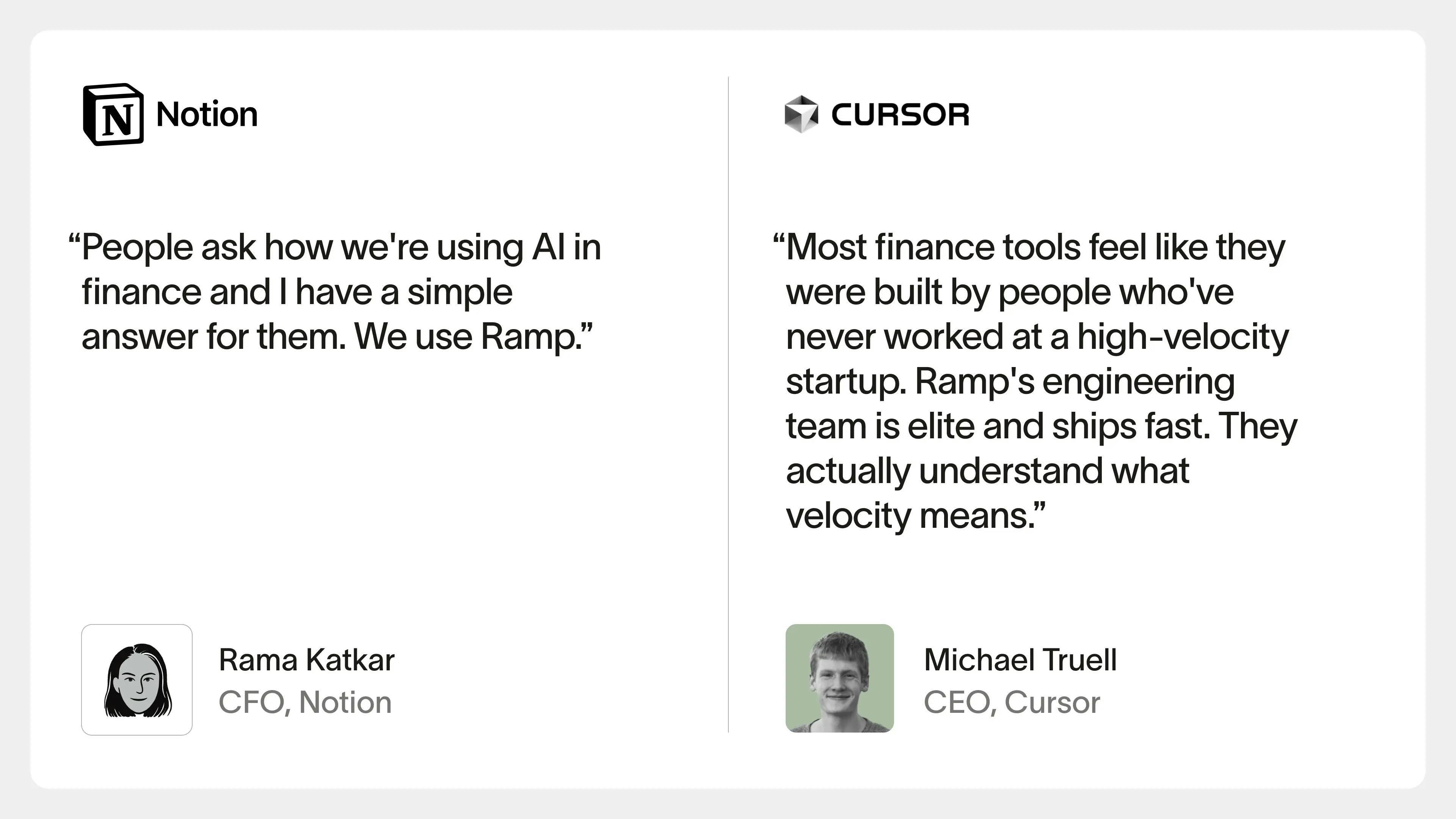 Ramp's AI is praised by Notion and Cursor executives