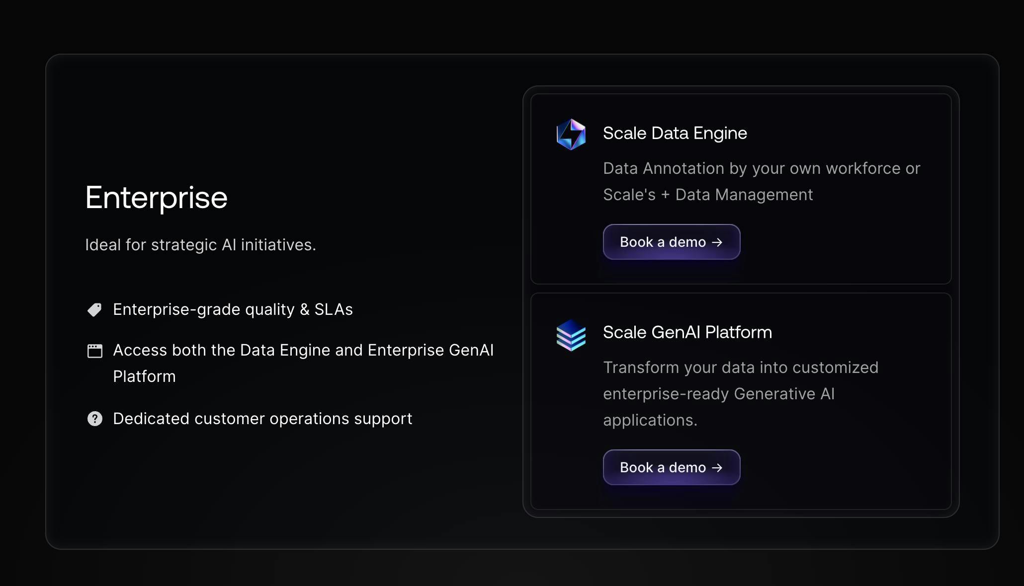 Scale AI Enterprise pricing model