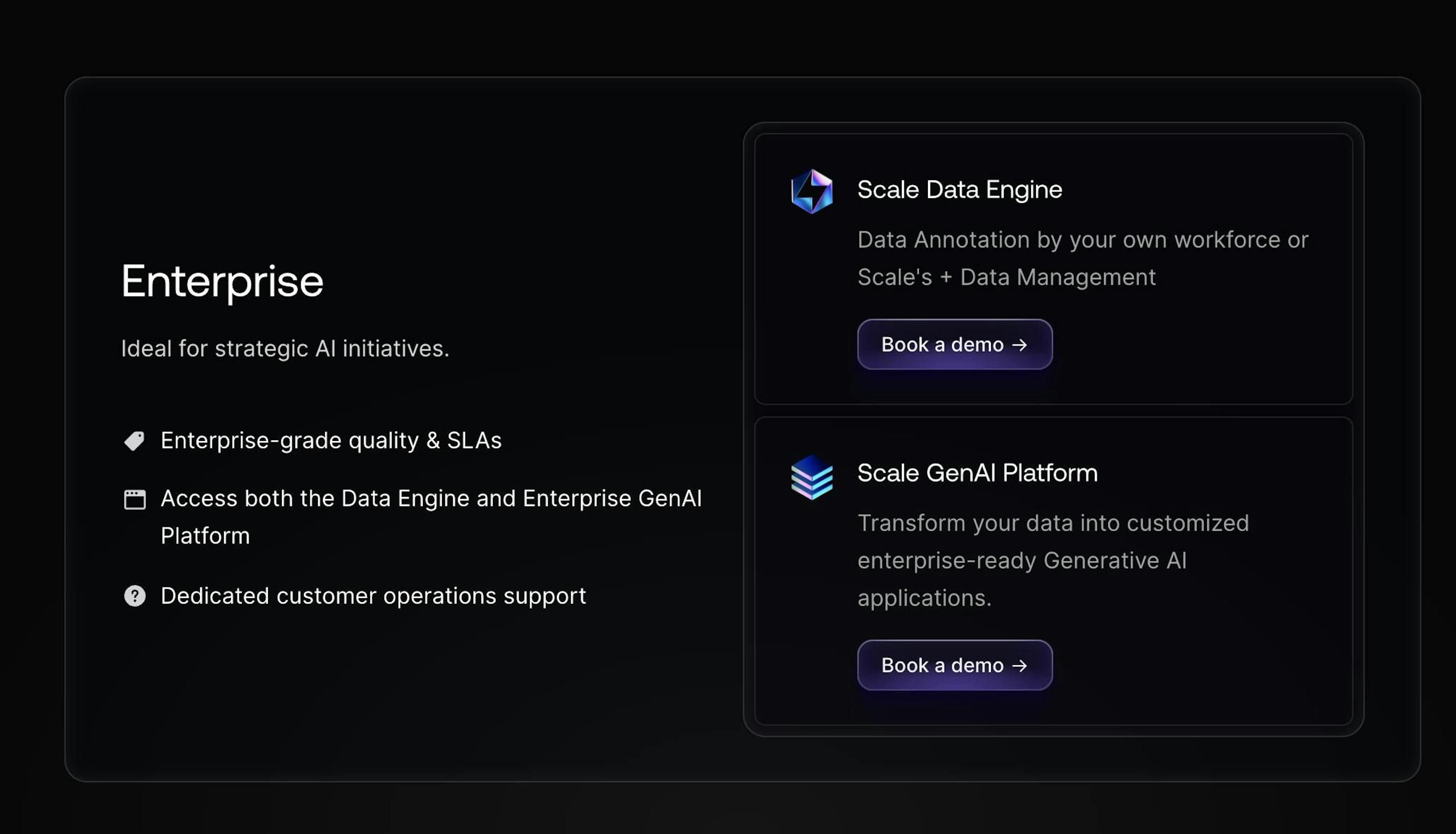 Scale AI Enterprise pricing model