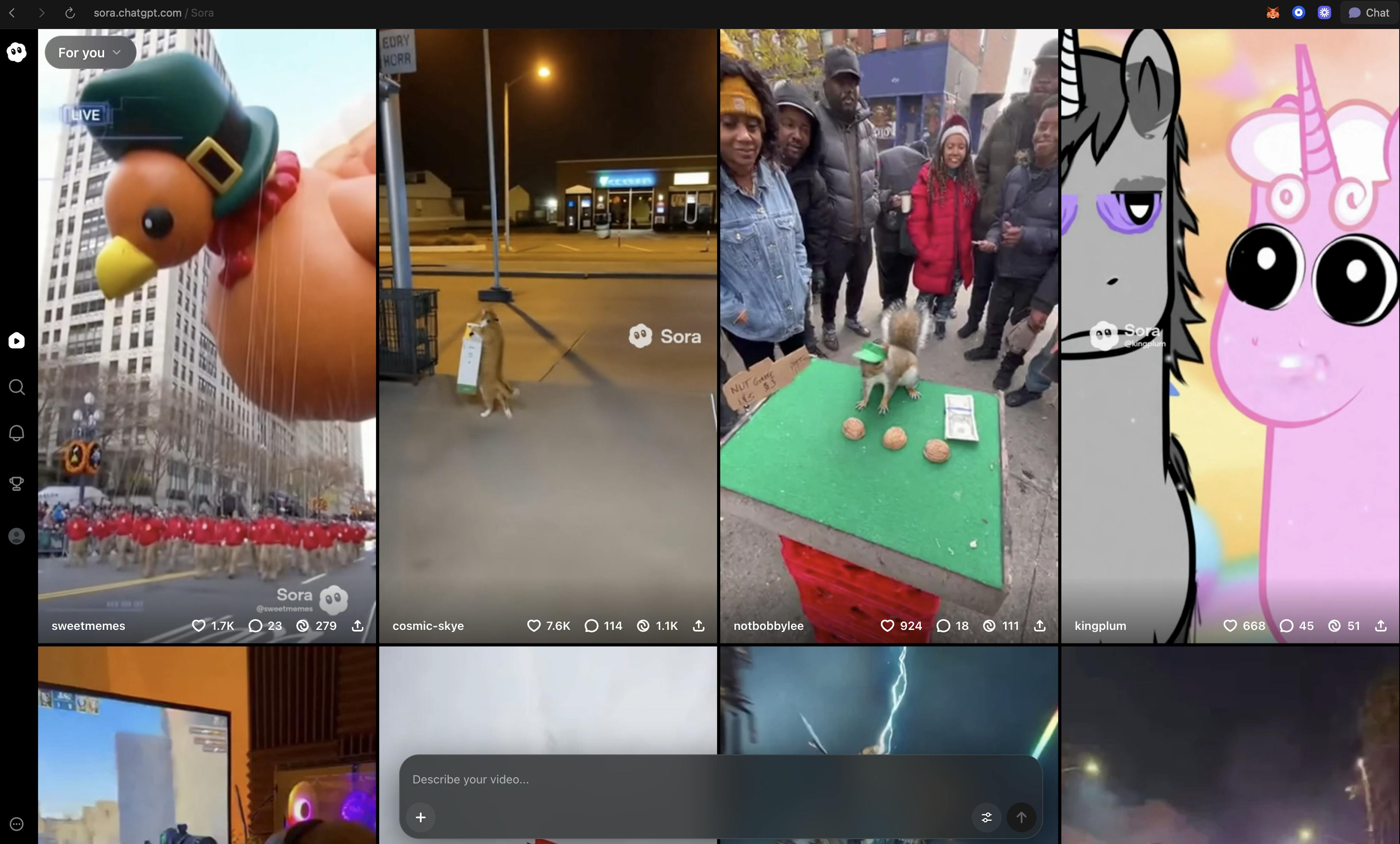 Example of OpenAI's Sora 2, the second generation of its text-to-video model