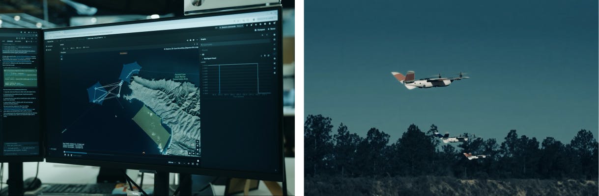 Evaluation in Axion Sim and Acuity multi-vehicle flight test on Group 2 sUAS