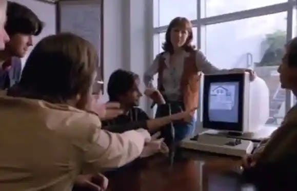 Screenshot of the movie “Pirates of Silicon Valley”