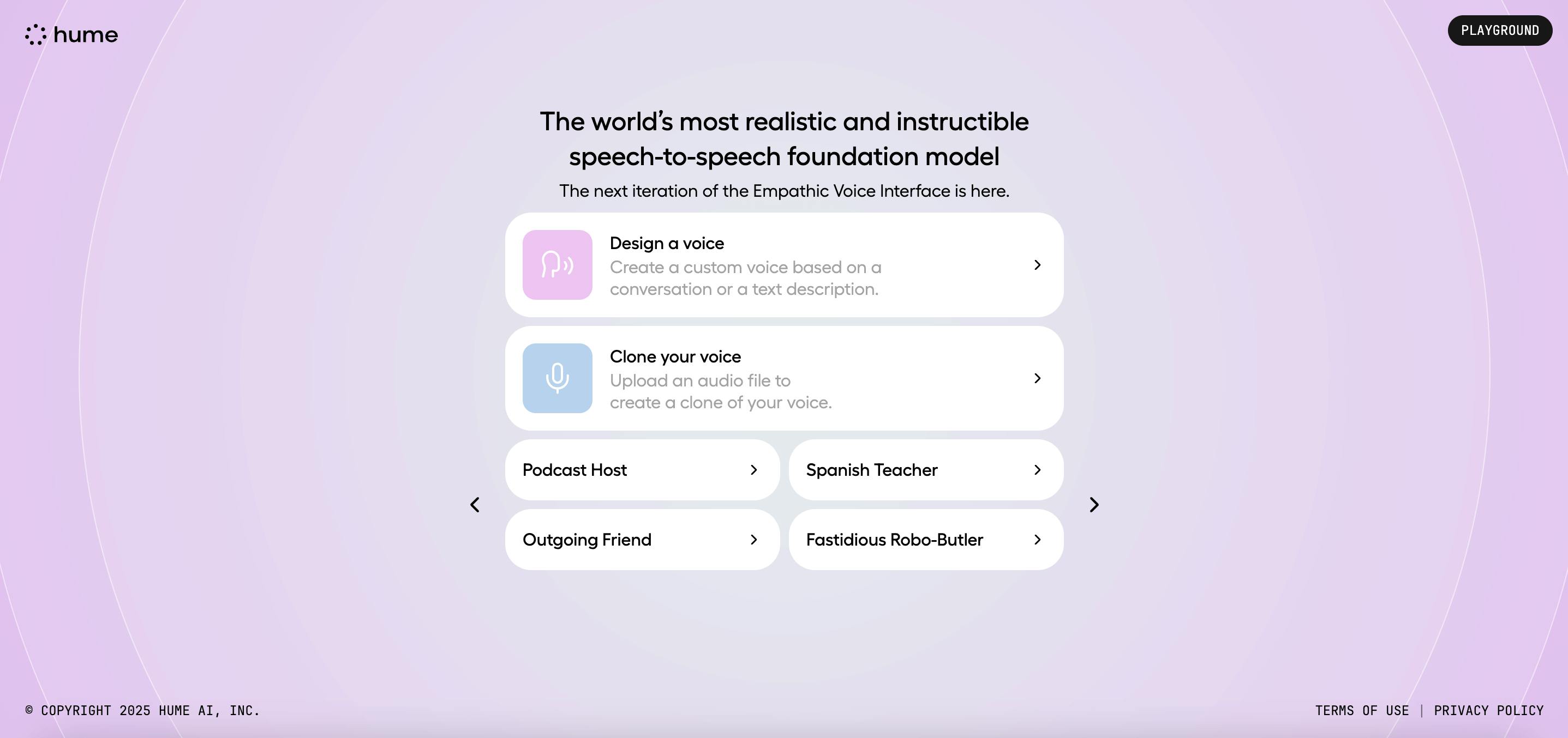 Example of Hume Ai's Empathic Voice Interface (EVI)