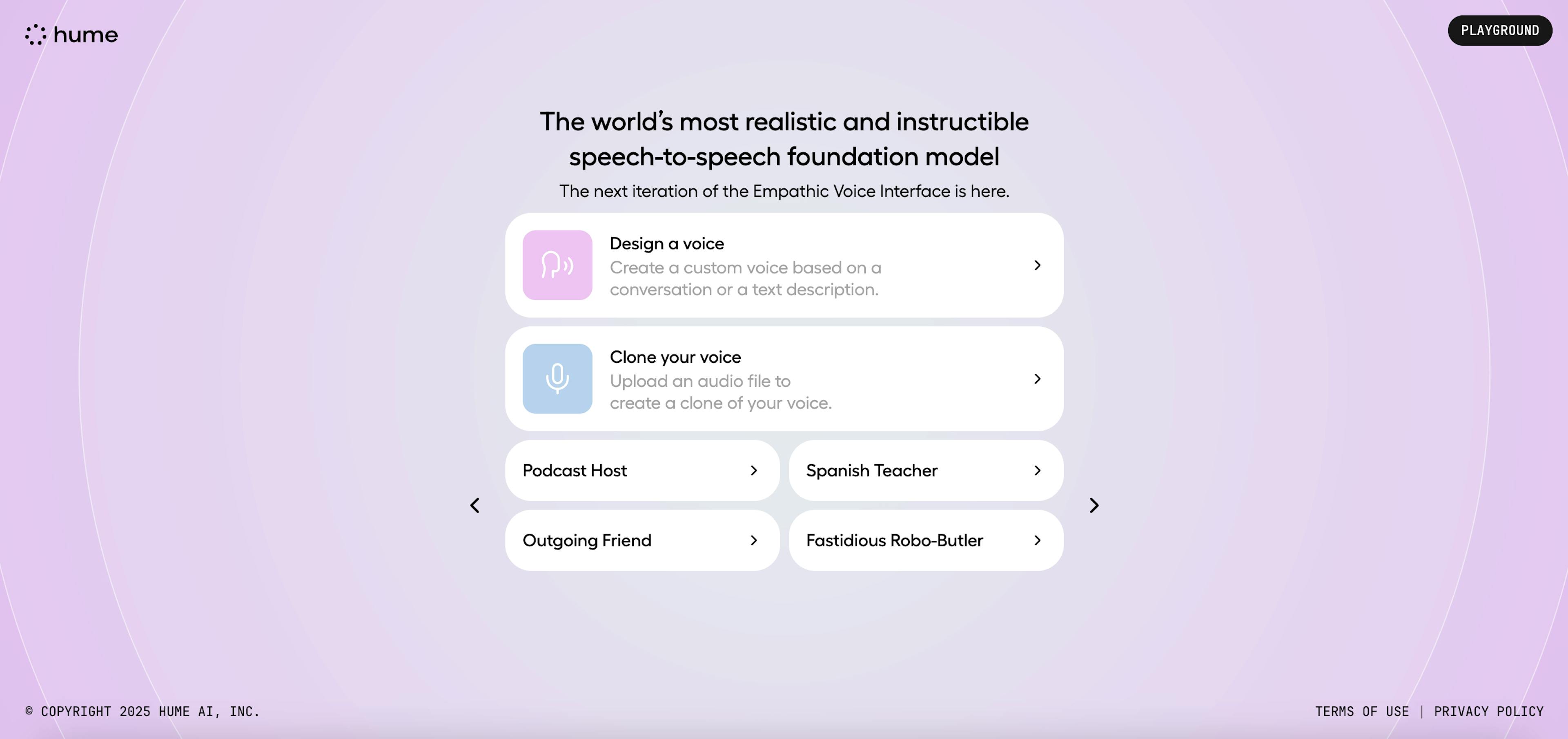 Example of Hume Ai's Empathic Voice Interface (EVI)