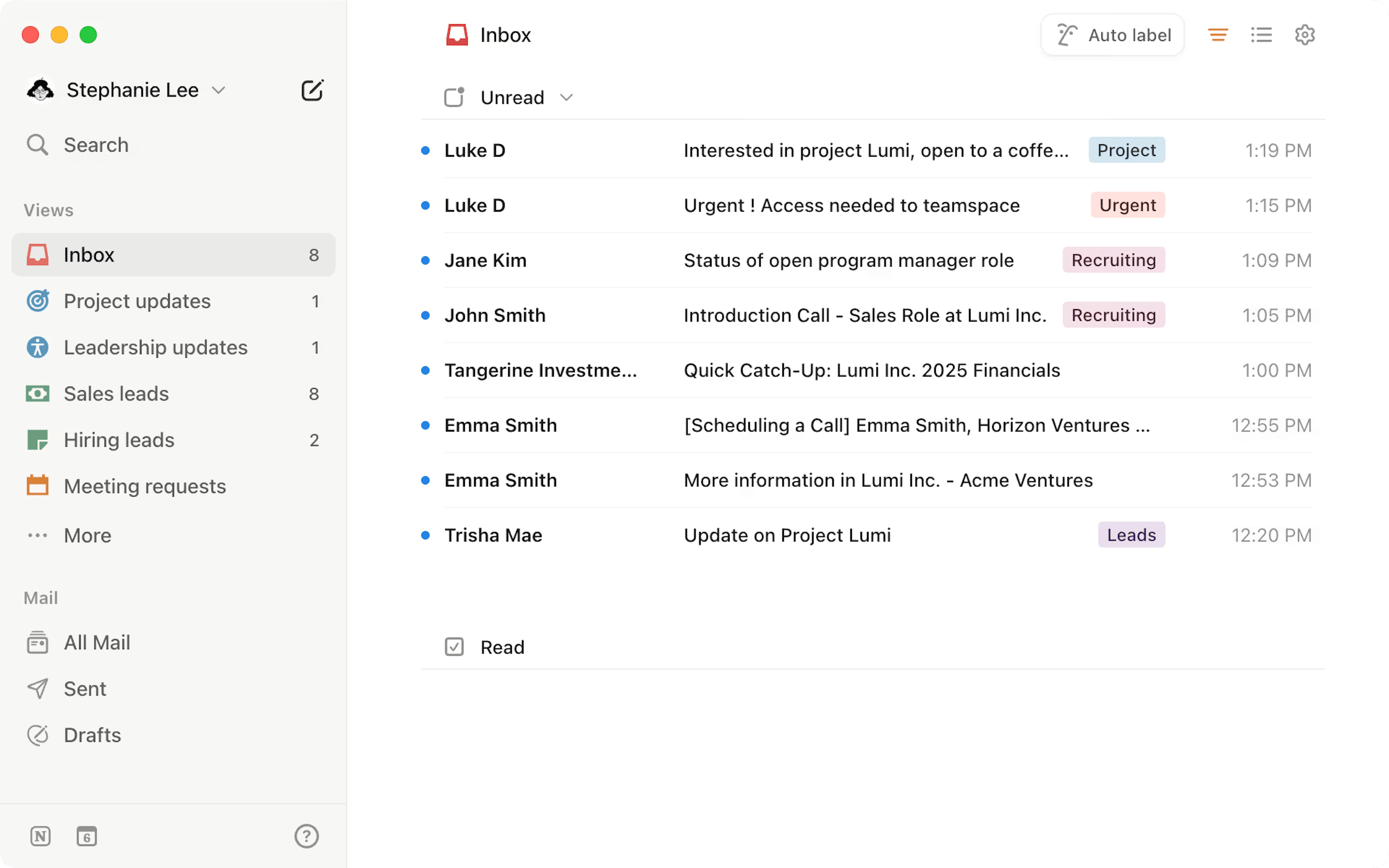 Notion's Mail an AI-powered email client