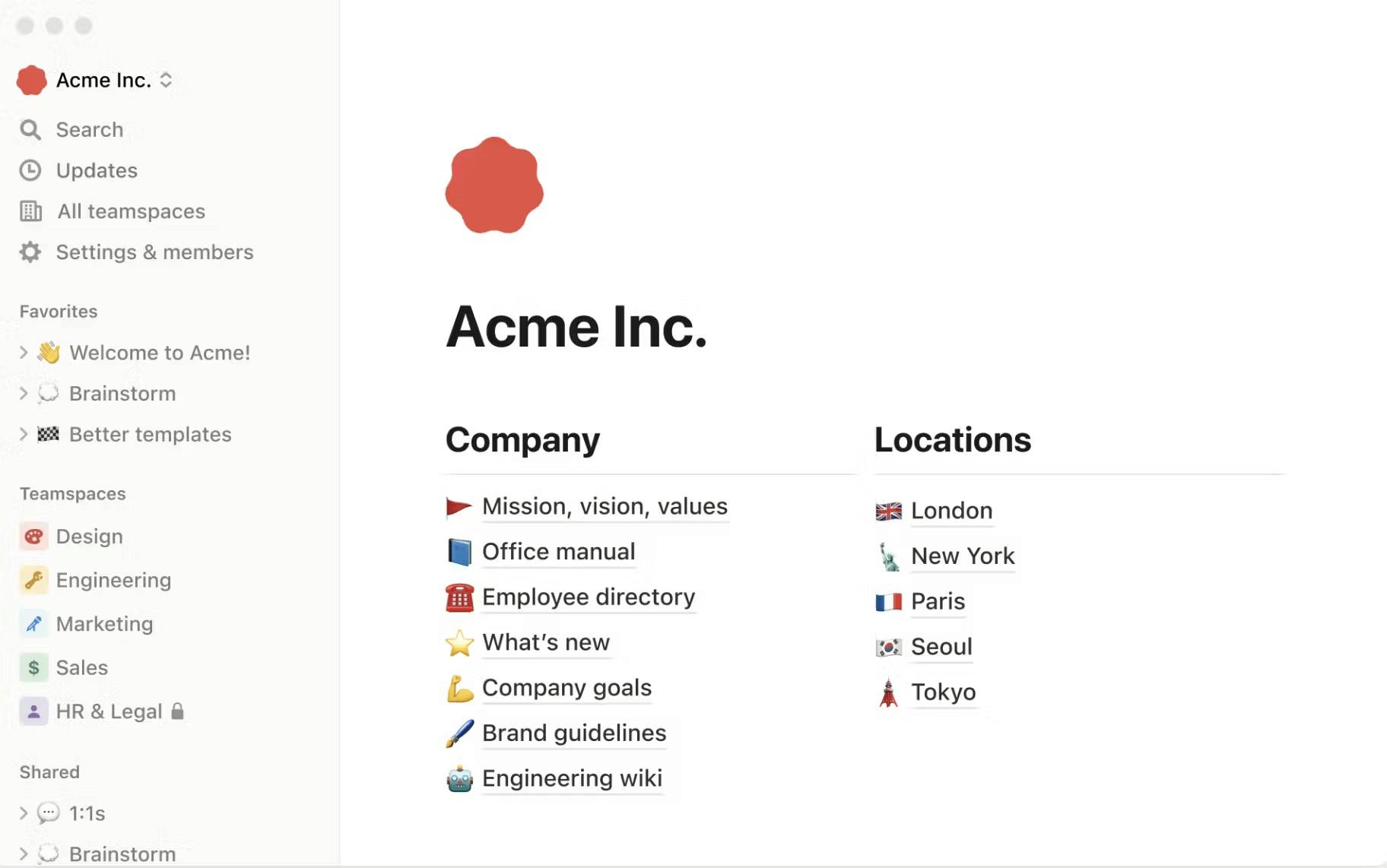 Notion Wikis Feature