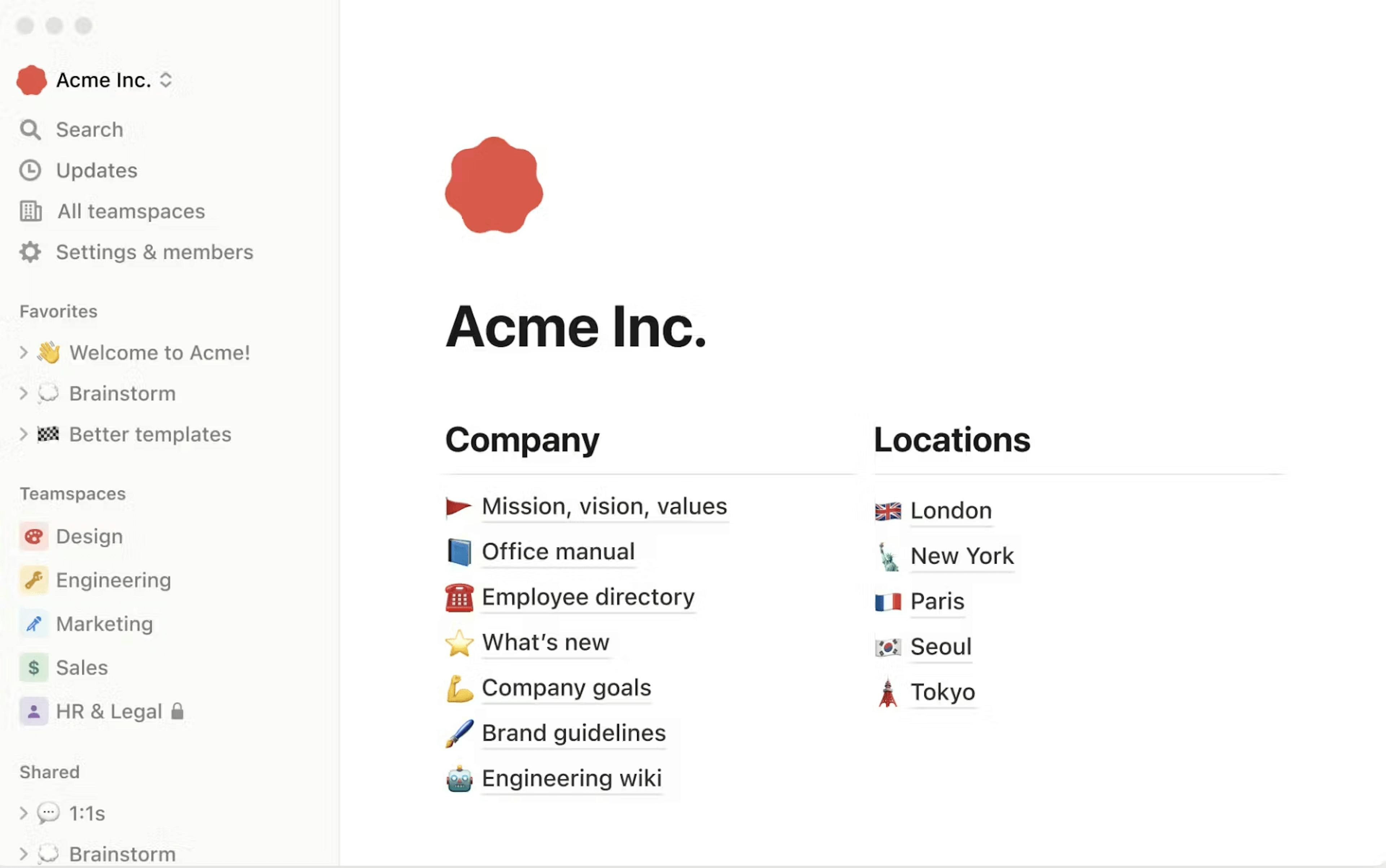 Notion Wikis Feature