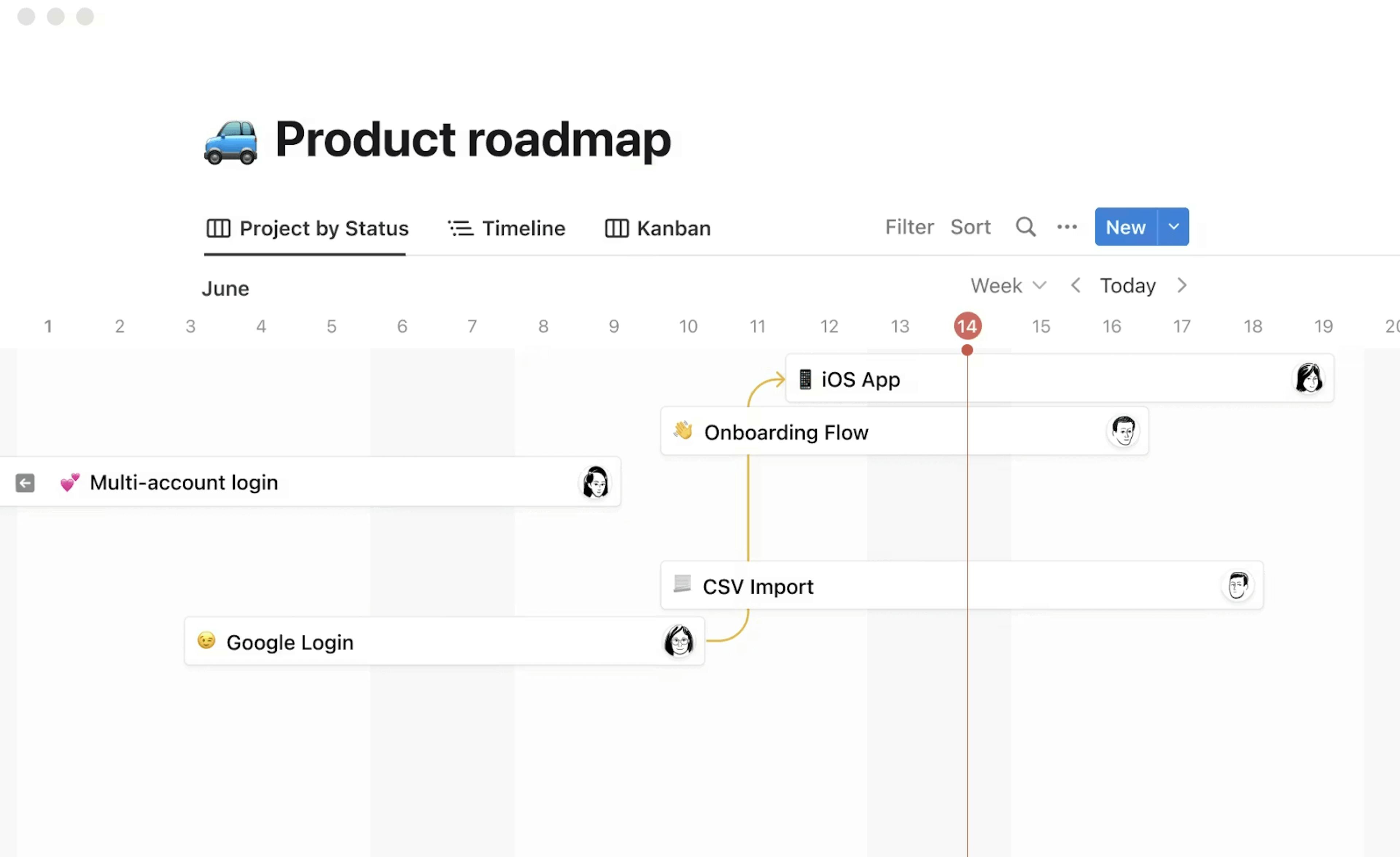 Notion's Project Feature