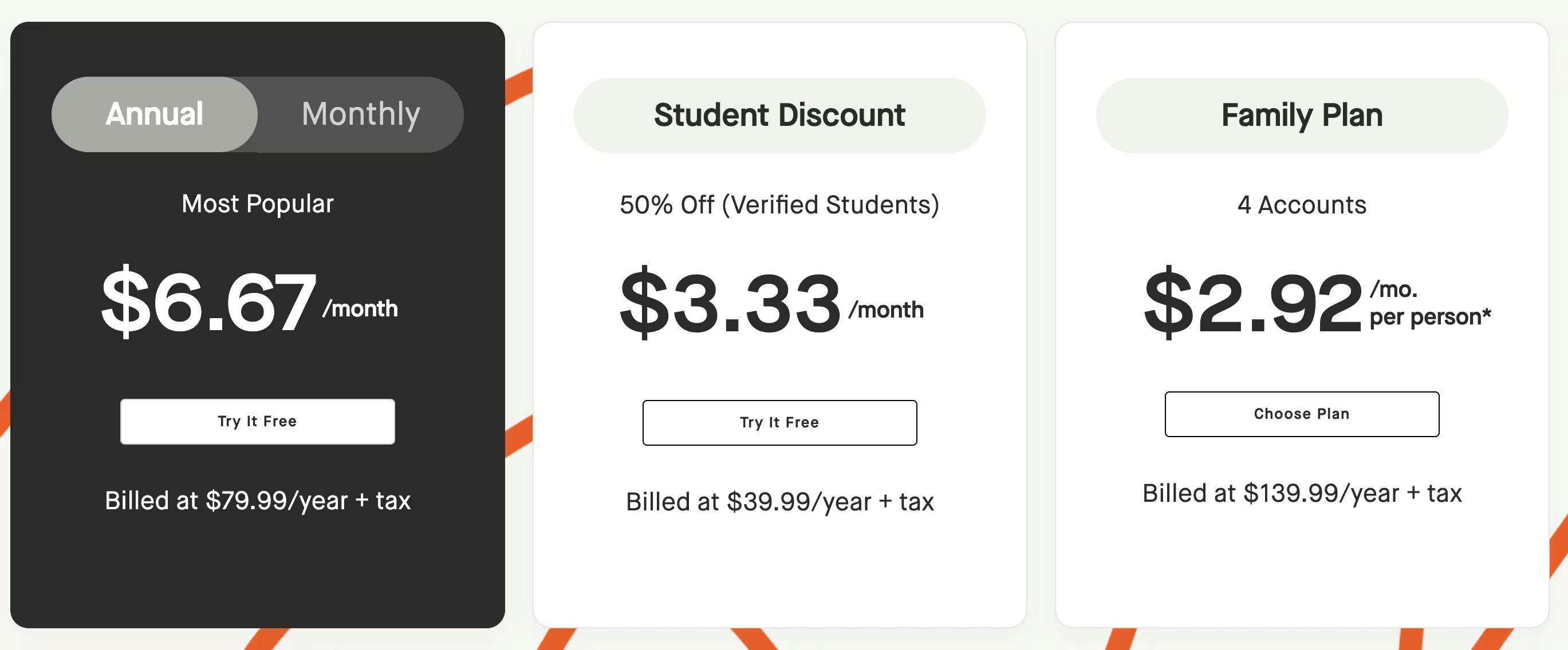 Strava's student and family subscription models