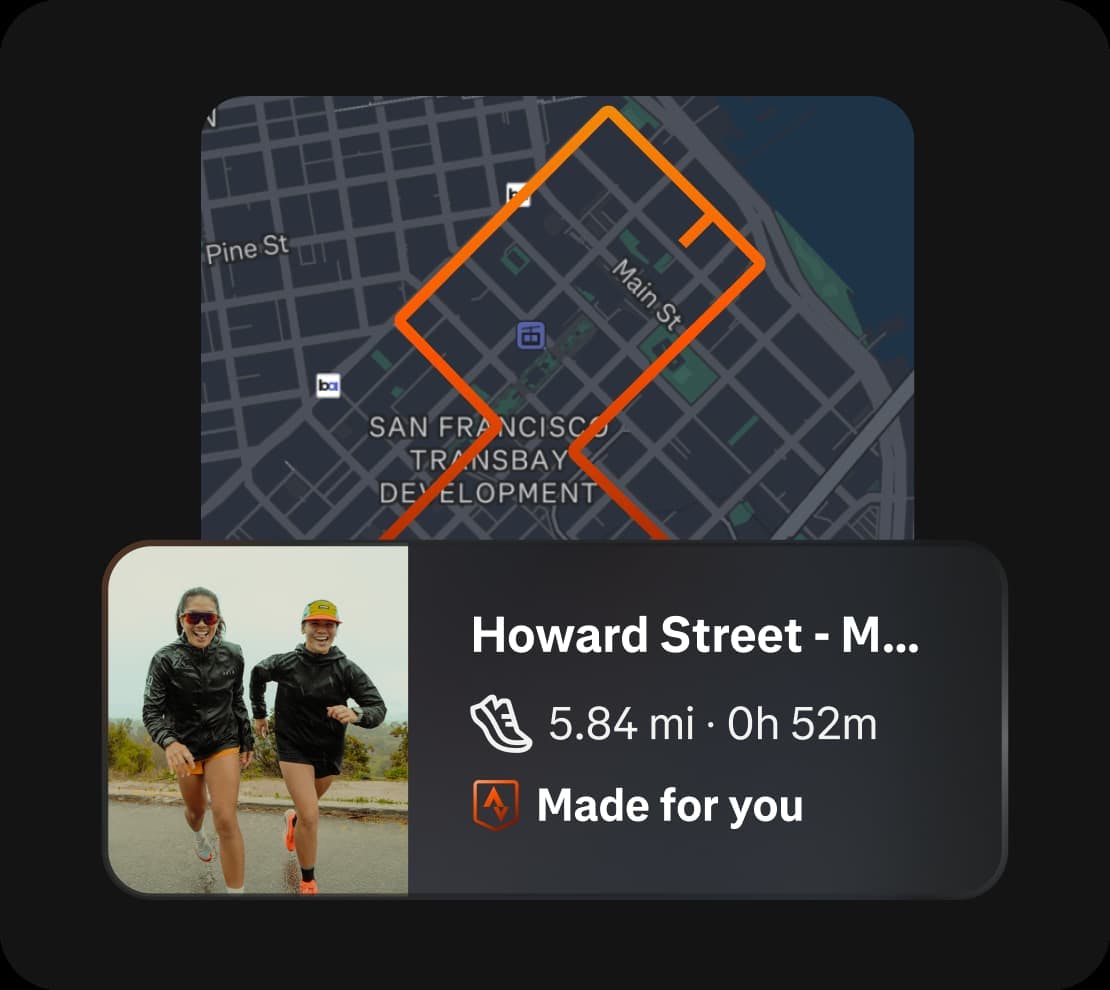 Strava's route planning feature